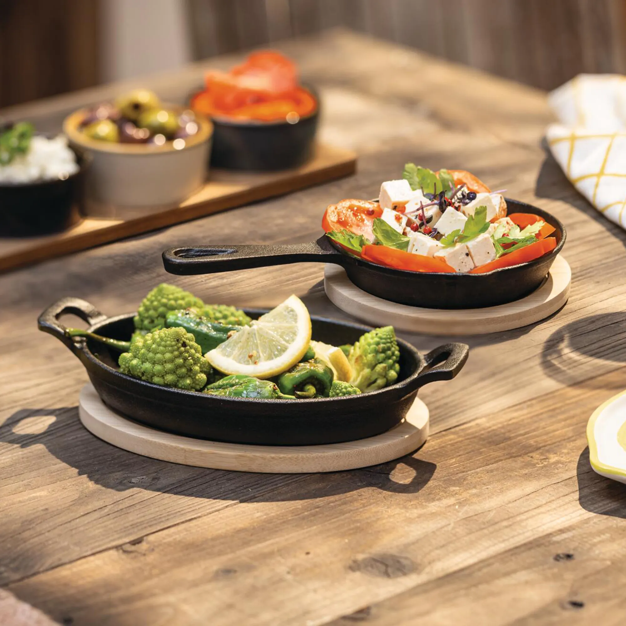 Acheter Moule en fonte "Tapas", 2 pièces  dans la boutique en ligne de Frank Flechtwaren pour Barbecue &amp; détente