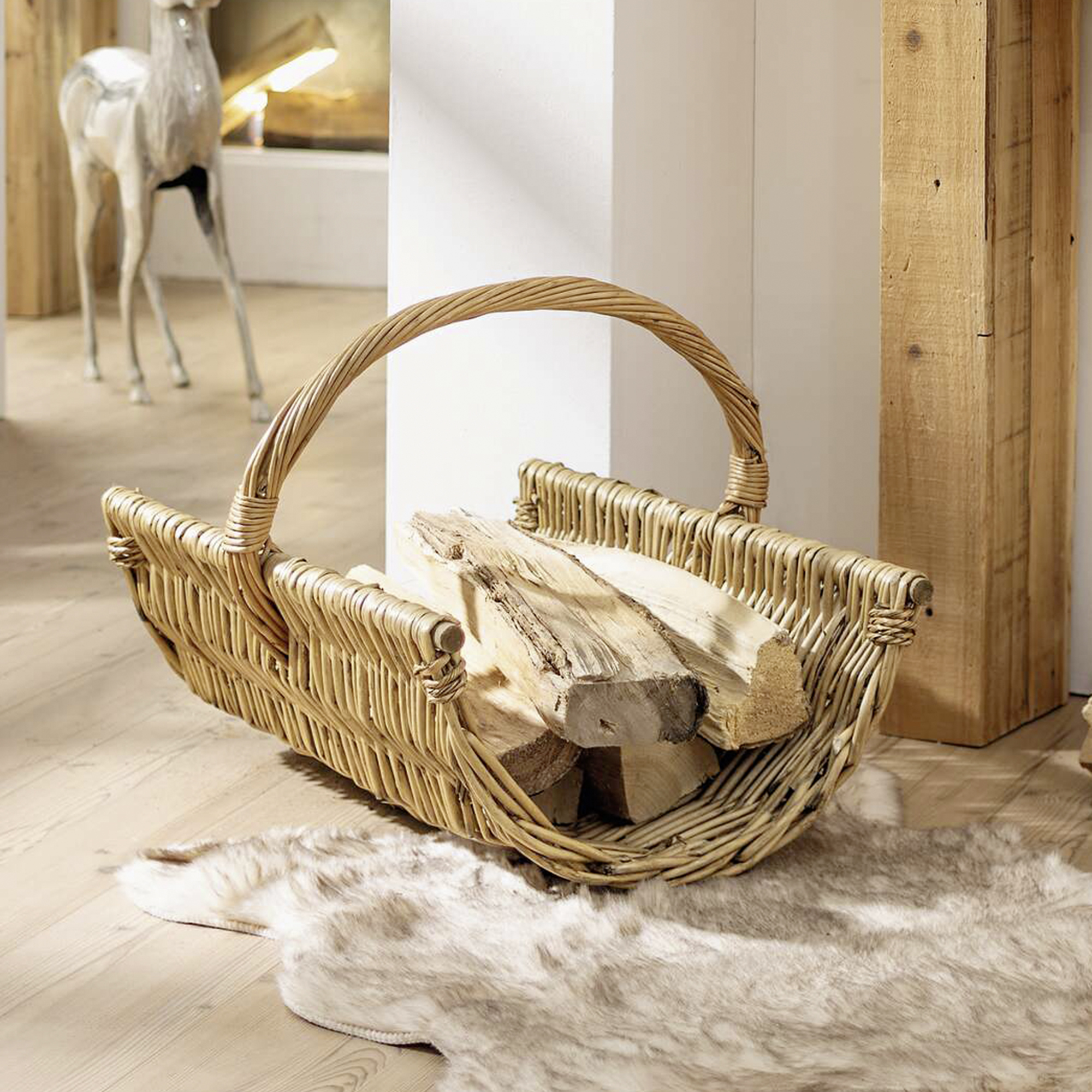 Acheter Panier à bois "osier tendance"  dans la boutique en ligne de Frank Flechtwaren