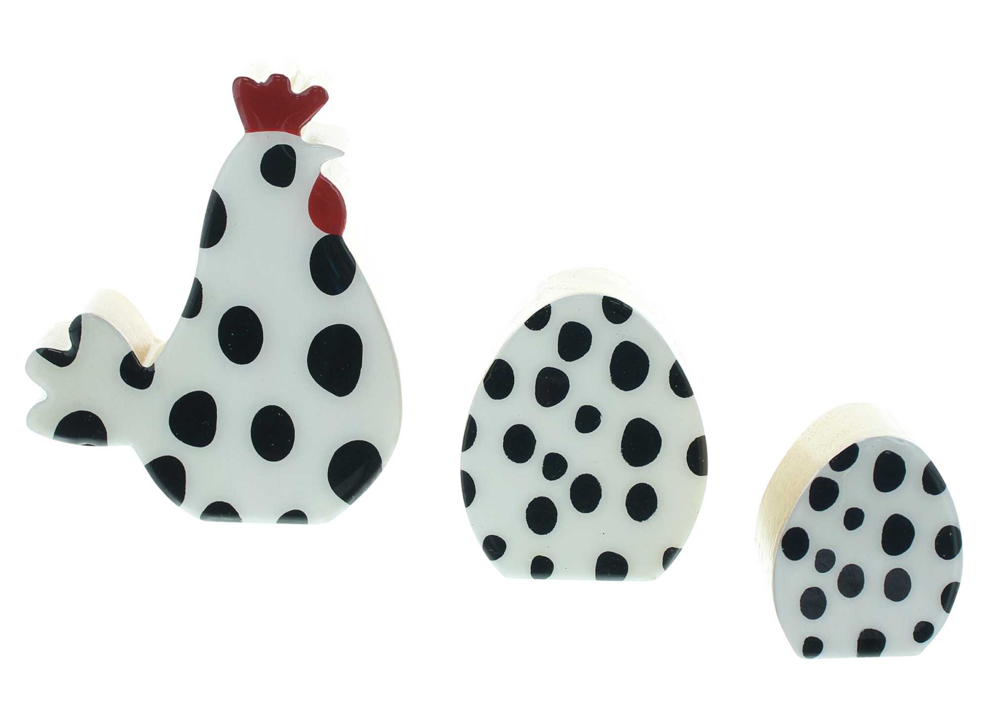 Acheter Lot de 3 décorations de Pâques "Puntos"  dans la boutique en ligne de Frank Flechtwaren pour Pâques