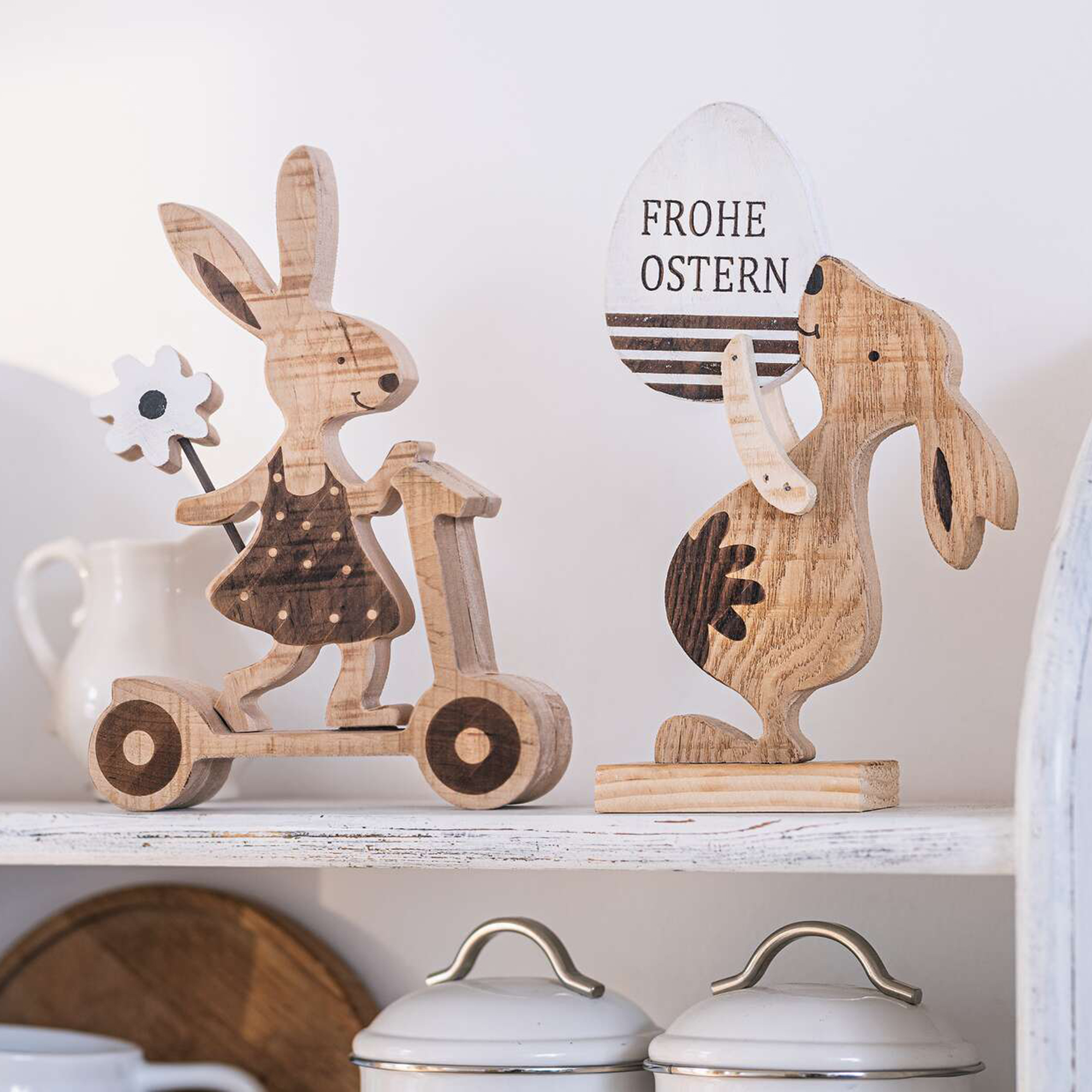 Acheter Lapin "Frohe Ostern"  dans la boutique en ligne de Frank Flechtwaren