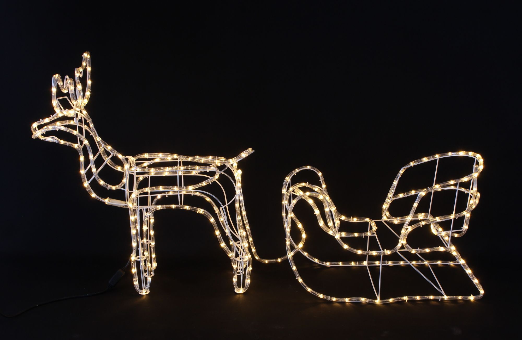 Acheter Décoration LED "renne avec luge"  dans la boutique en ligne de Frank Flechtwaren pour Noël