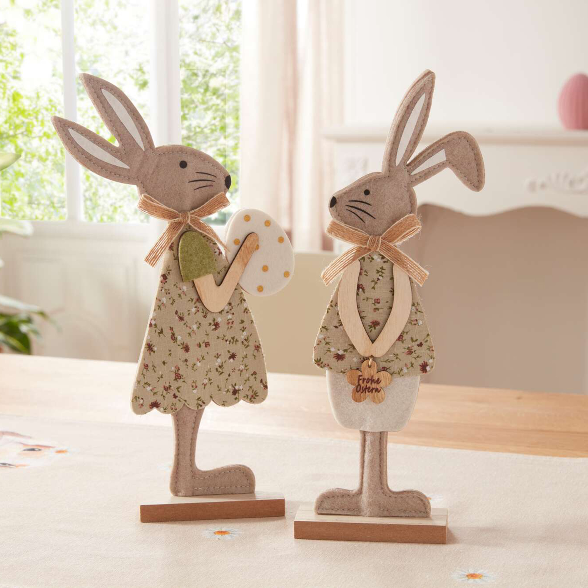 Acheter Lot de 2 lapins "Pretty"  dans la boutique en ligne de Frank Flechtwaren