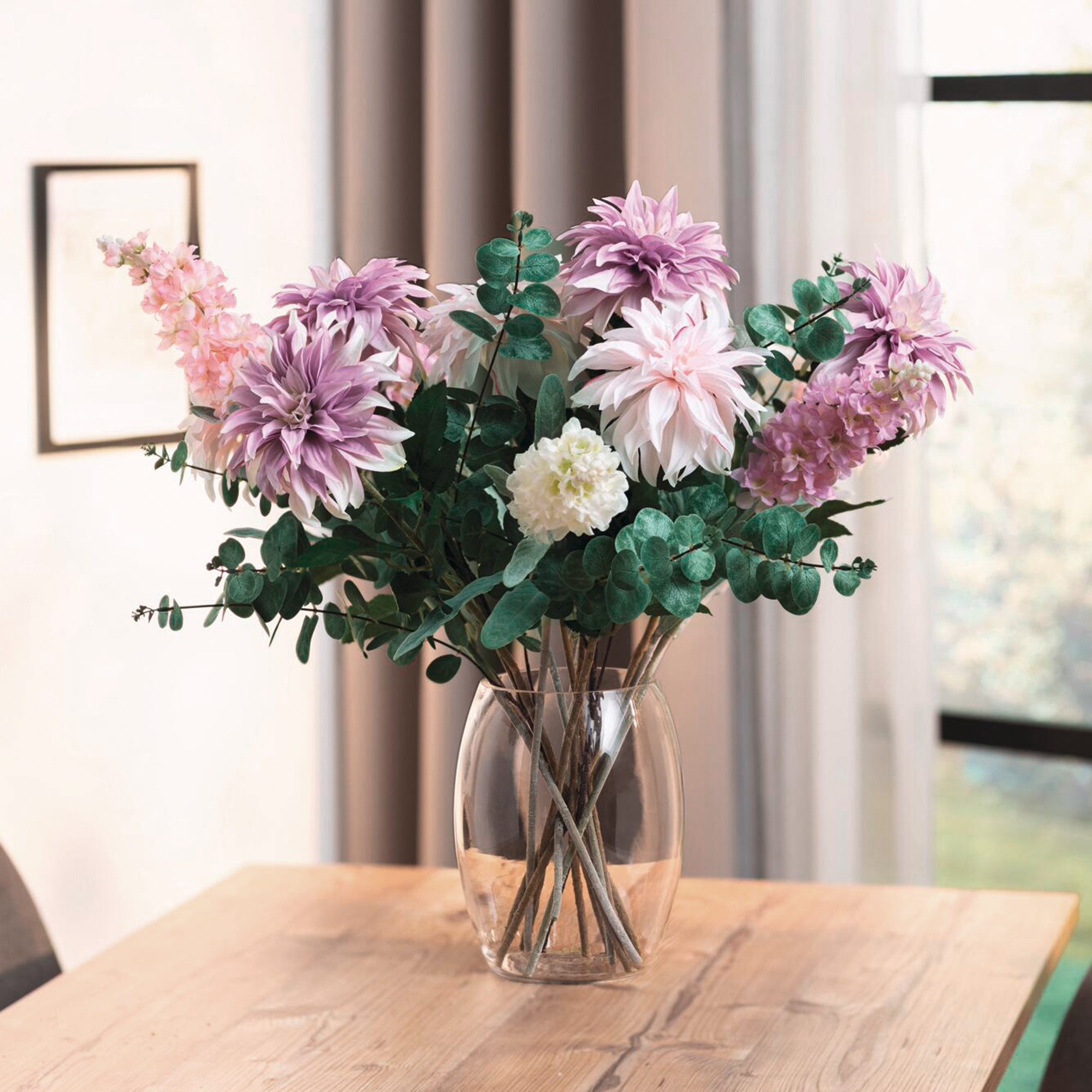 Acheter Lot de 2 fleurs "dahlia orchidée"  dans la boutique en ligne de Frank Flechtwaren pour Plantes artificielles