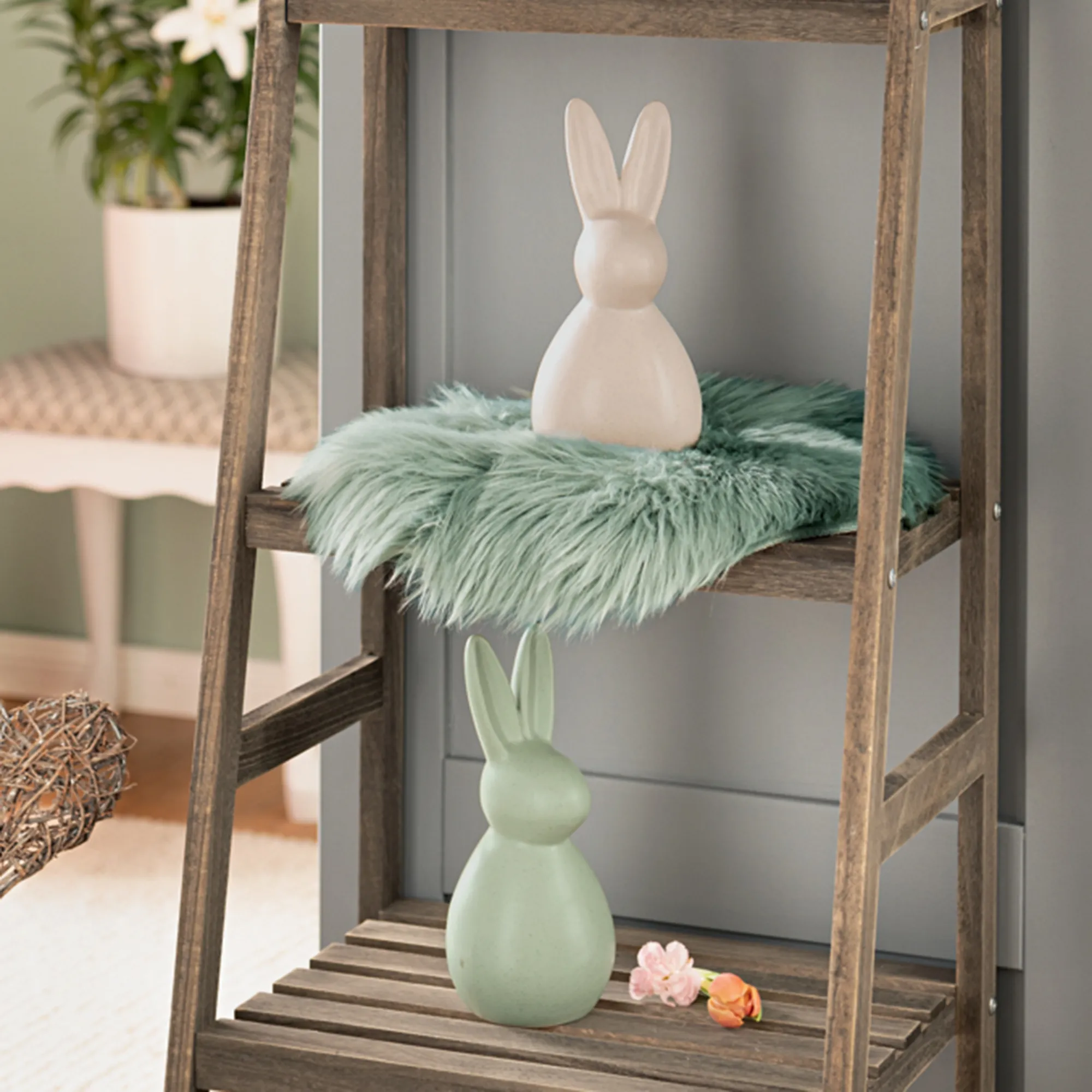 Acheter Lot de 2 lapins "moderne"  dans la boutique en ligne de Frank Flechtwaren pour Lapin &amp; co