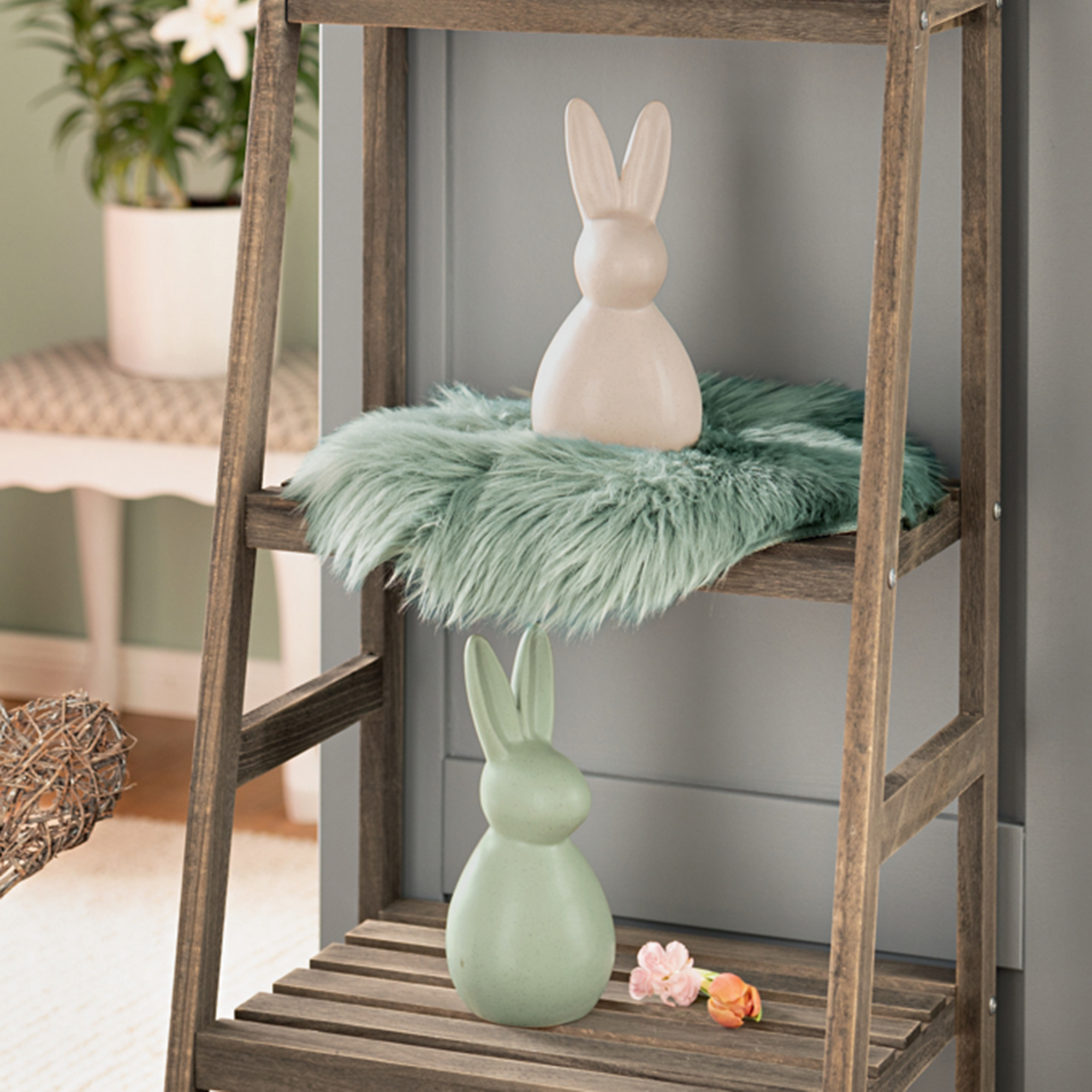 Acheter Lot de 2 lapins "moderne"  dans la boutique en ligne de Frank Flechtwaren