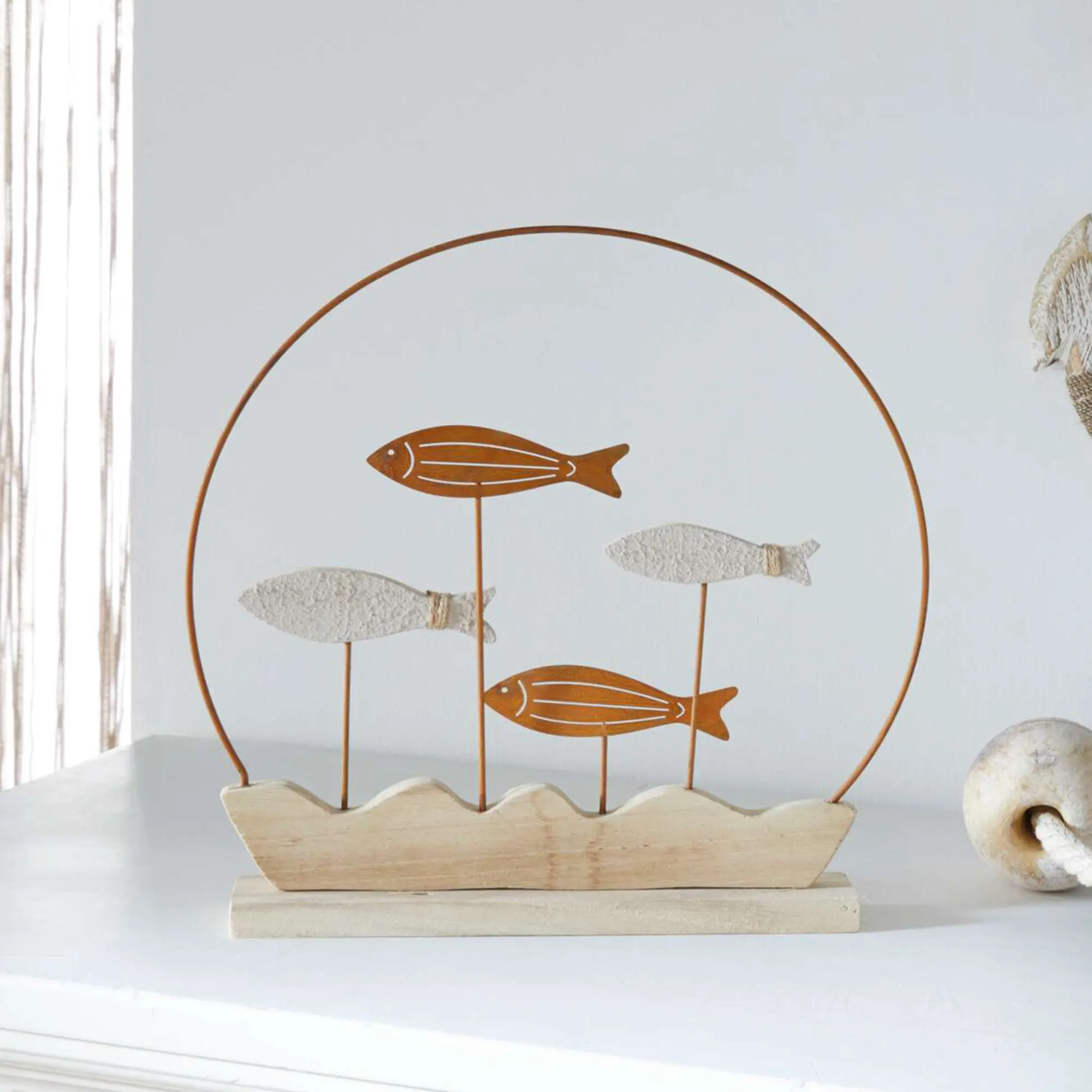 Acheter Anneau décoratif "banc de poissons"  dans la boutique en ligne de Frank Flechtwaren