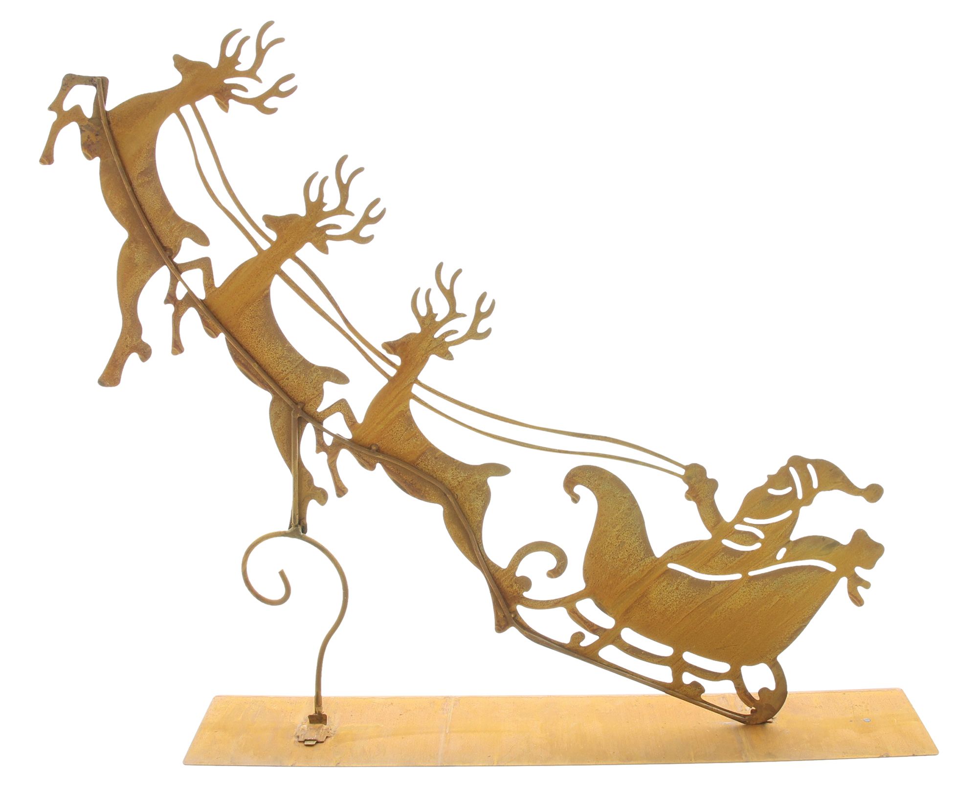 Acheter Décoration métallique "Père Noël avec traîneau"  dans la boutique en ligne de Frank Flechtwaren pour Noël