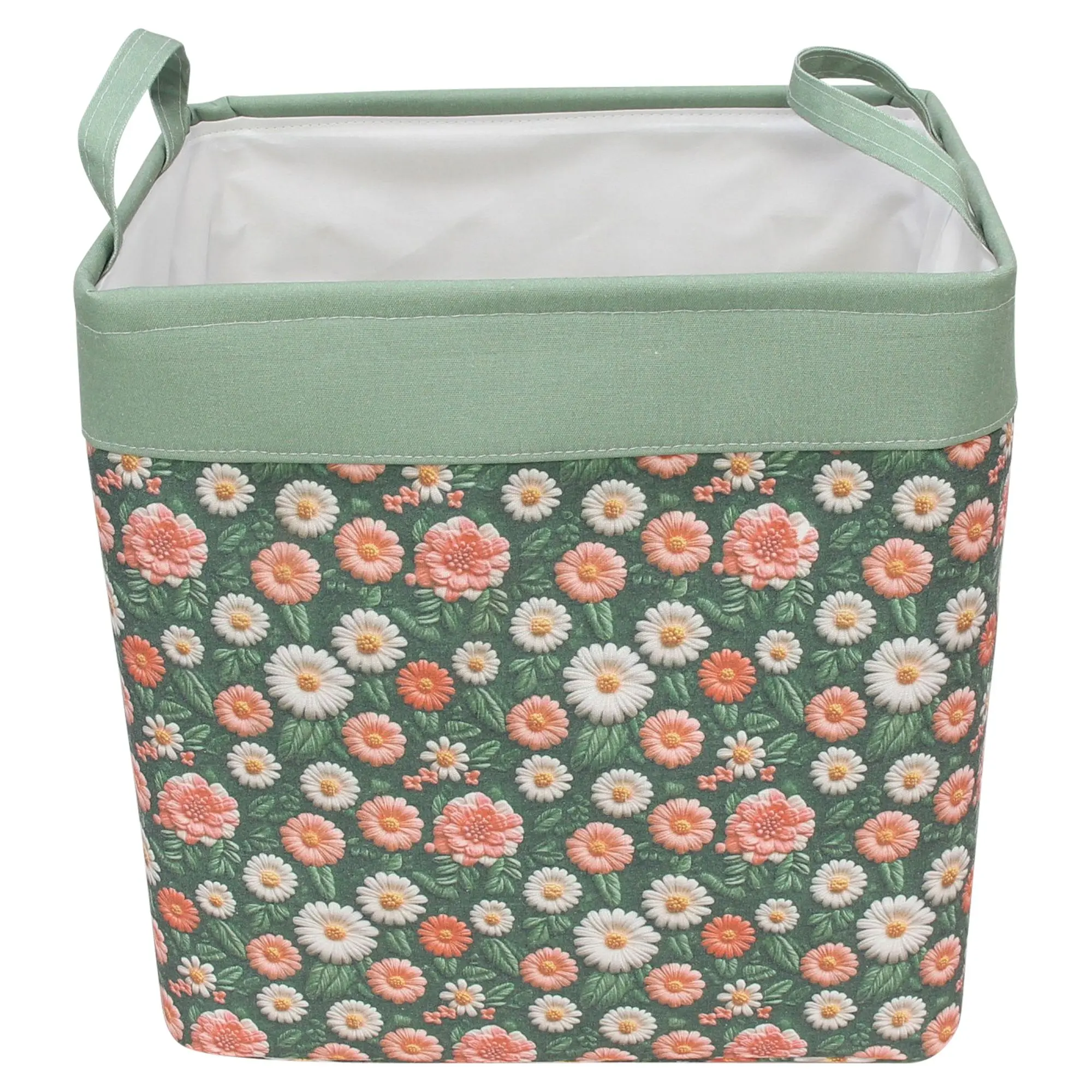 Acheter Panier en tissu "Fleurs", GM  dans la boutique en ligne de Frank Flechtwaren pour Balcon