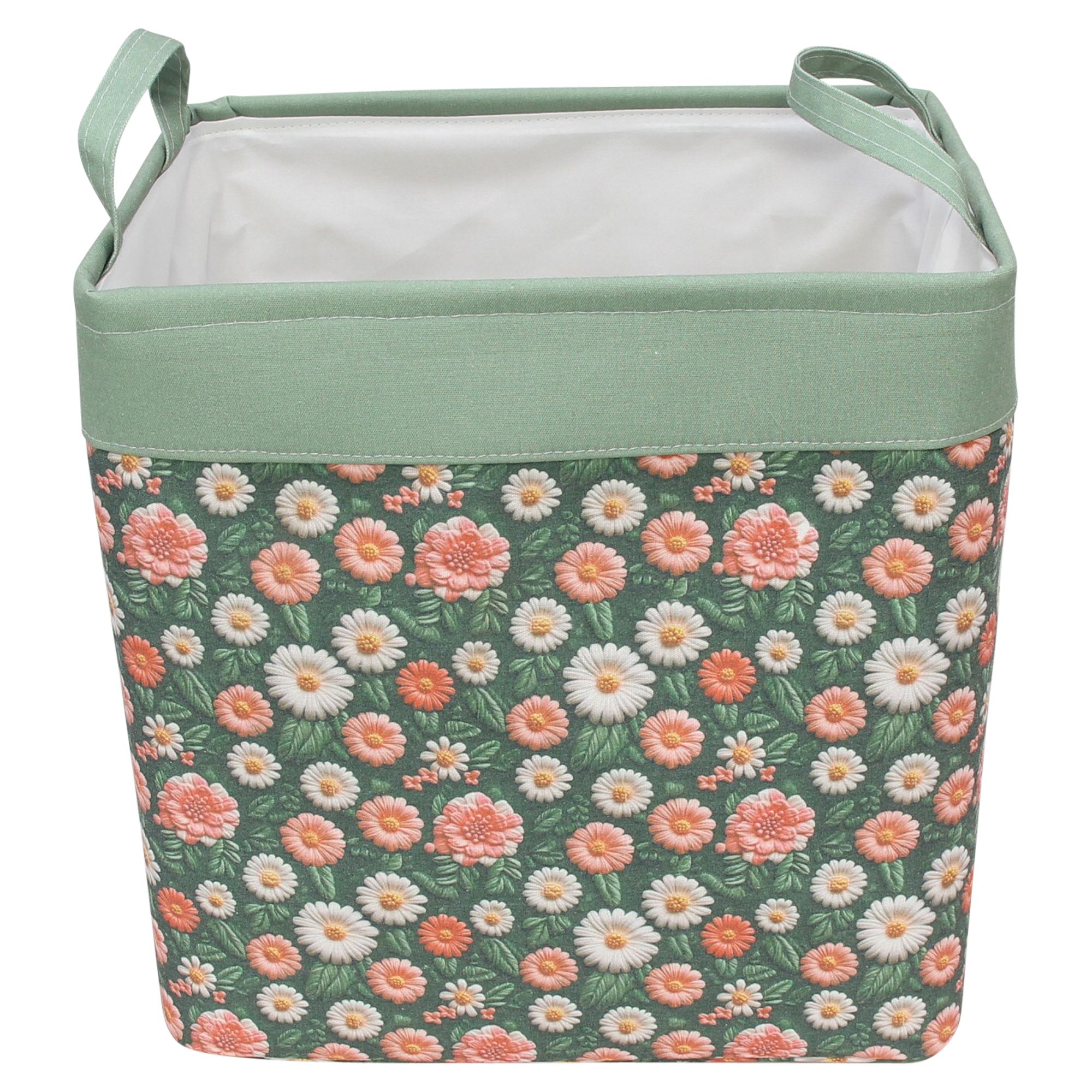 Acheter Panier en tissu "Fleurs", GM  dans la boutique en ligne de Frank Flechtwaren pour Nouvel arrivage