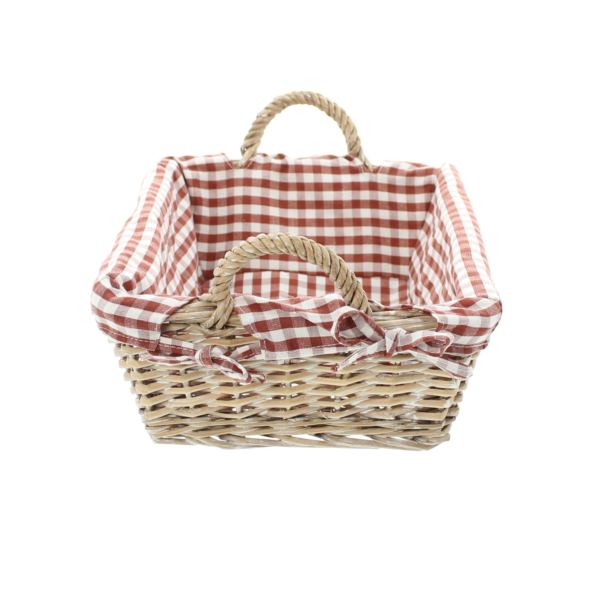 Acheter Corbeille "carreaux", carrée  dans la boutique en ligne de Frank Flechtwaren pour Automne