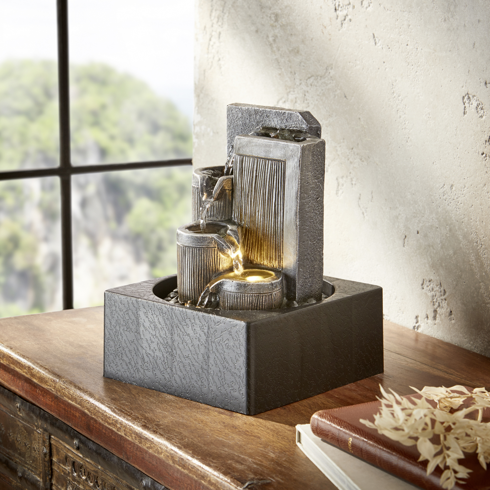 Acheter Fontaine LED "jeu d'eau"  dans la boutique en ligne de Frank Flechtwaren