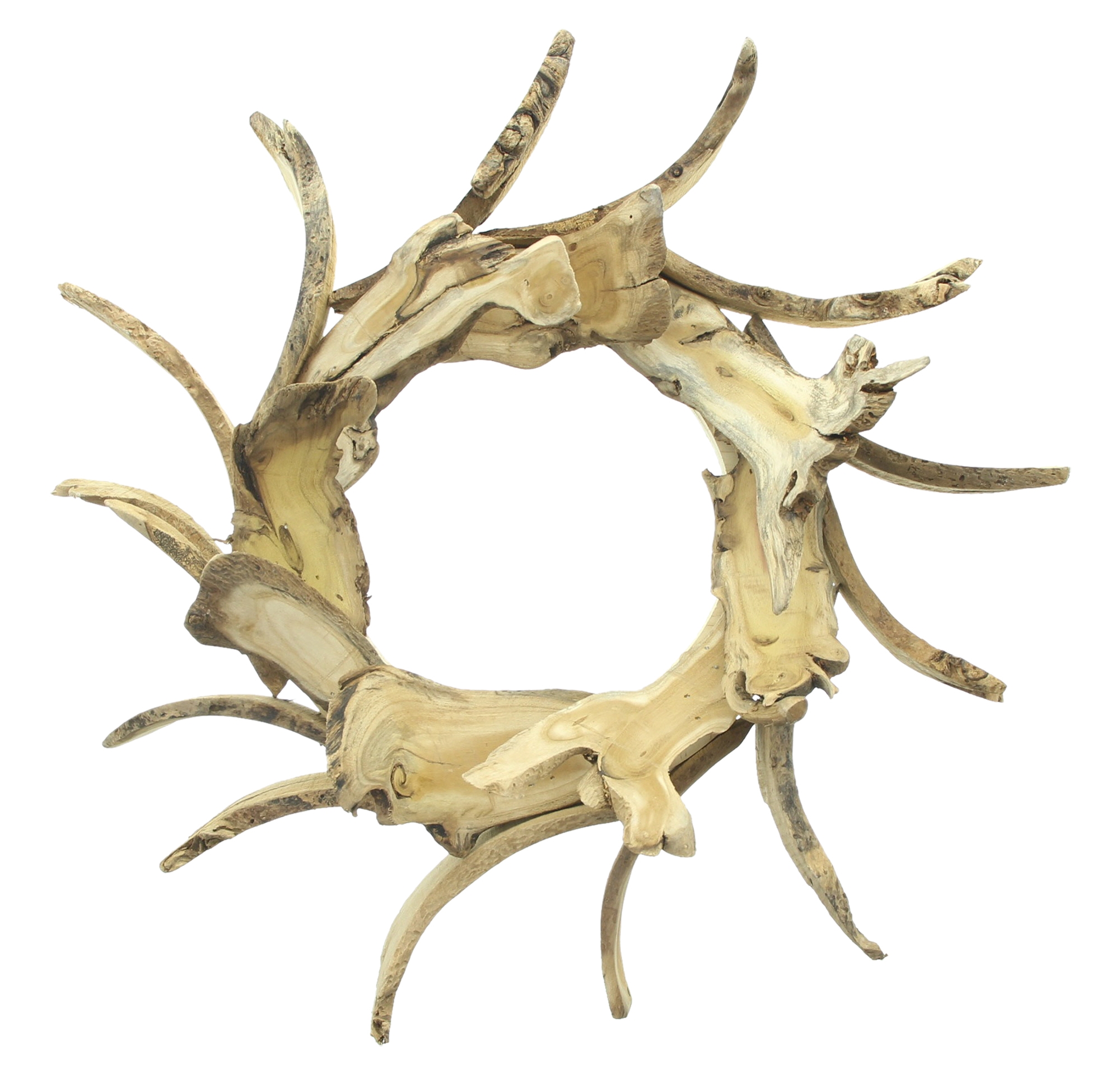 Acheter Couronne décorative "tranches de bois"  dans la boutique en ligne de Frank Flechtwaren pour Couronnes