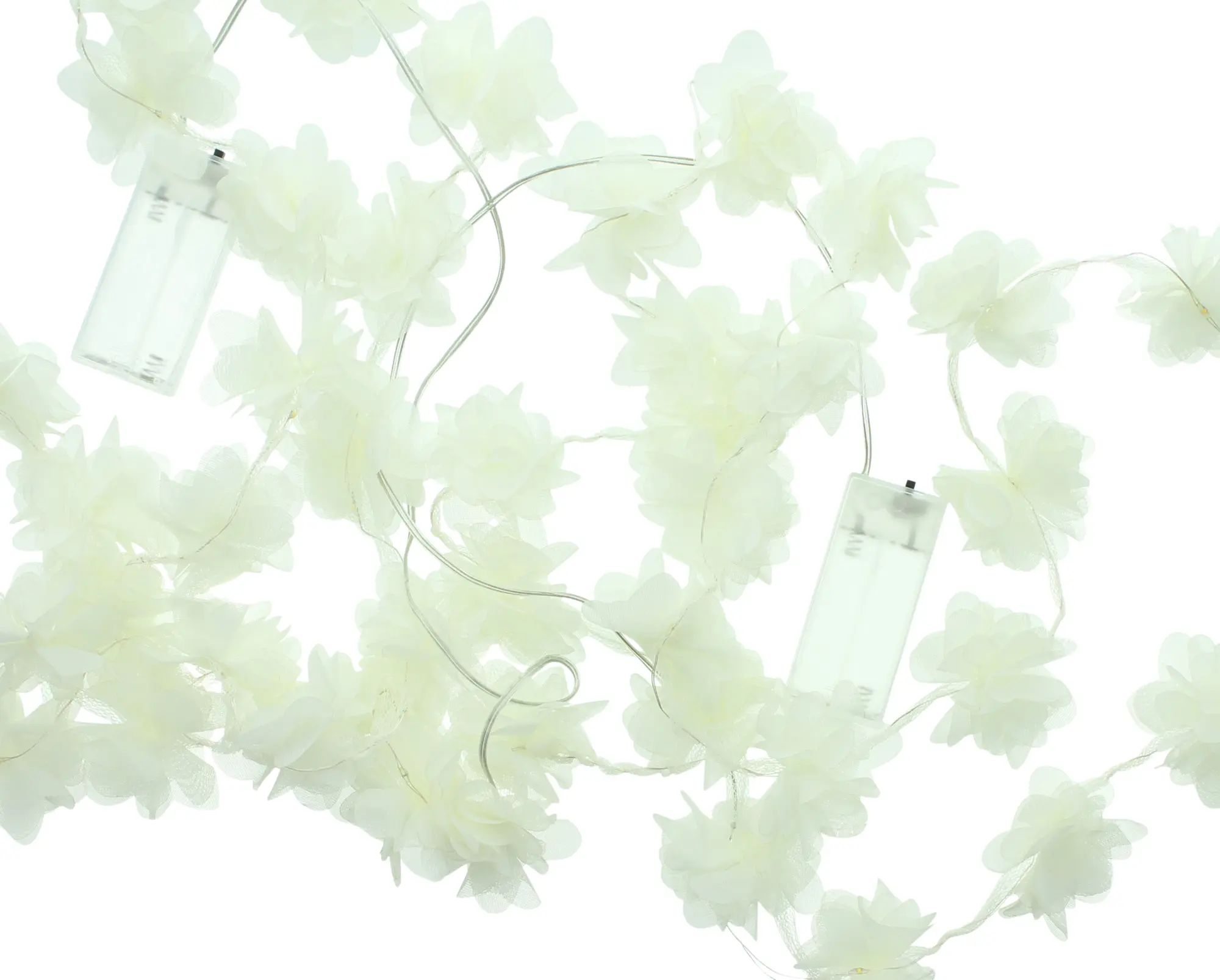 Acheter Lot de 2 guirlandes LED "White Blossom"  dans la boutique en ligne de Frank Flechtwaren pour Guirlandes lumineuses LED