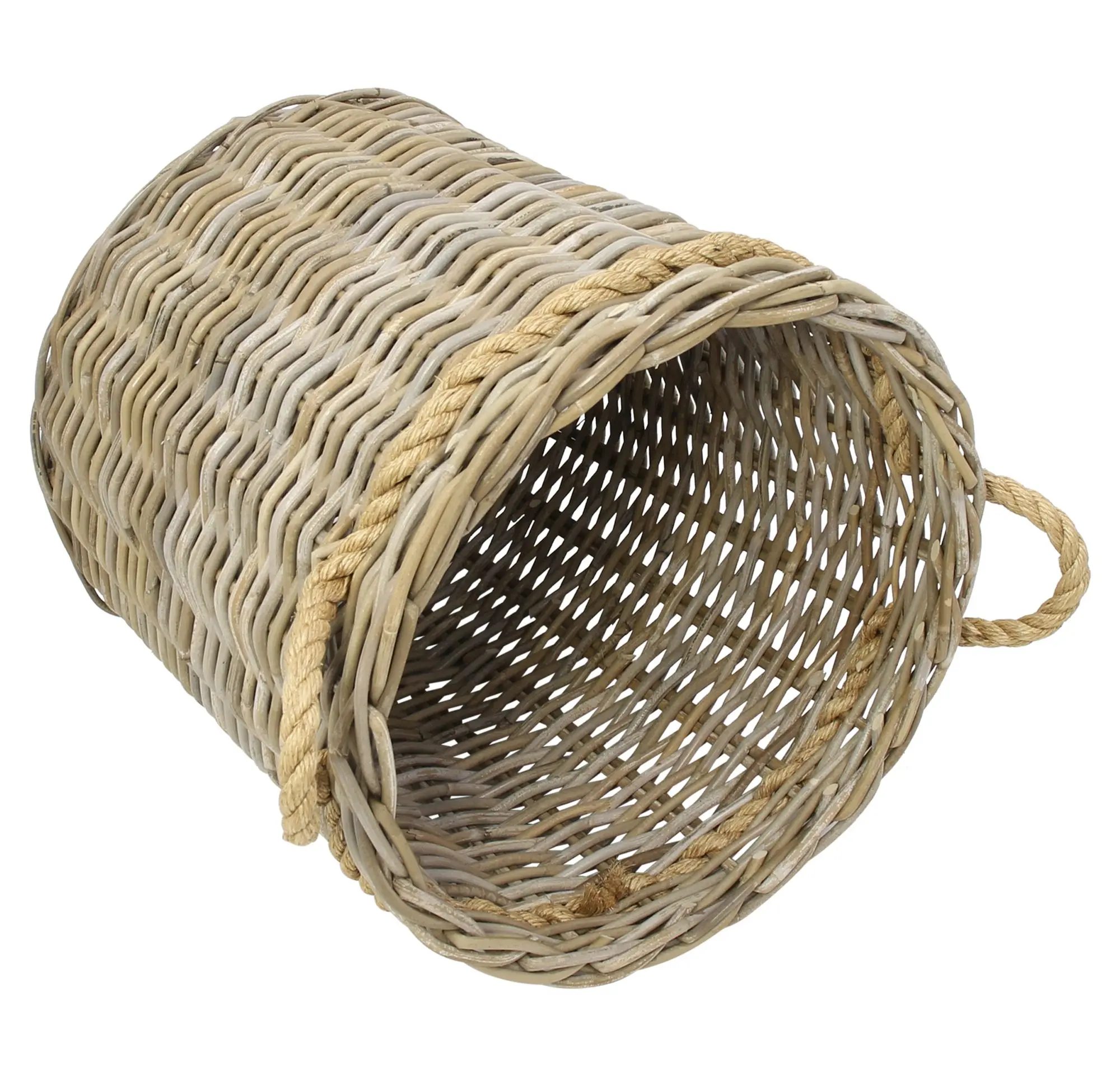 Acheter Corbeille en rotin "Koboo-Grey"  dans la boutique en ligne de Frank Flechtwaren pour Décorations magasin