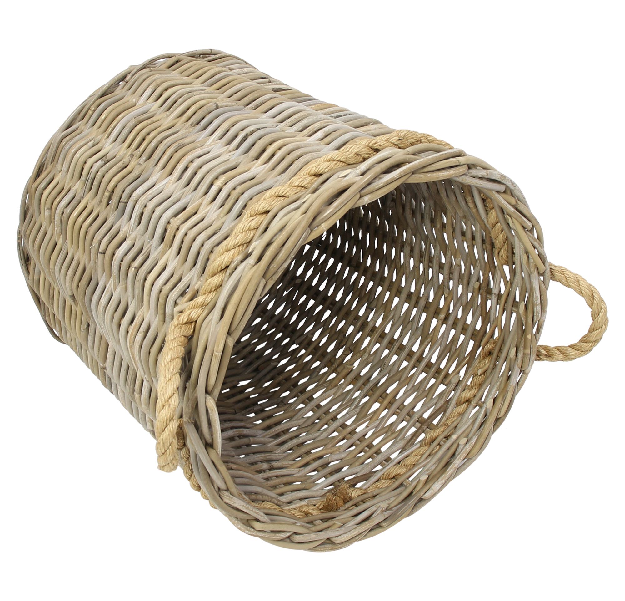 Acheter Corbeille en rotin "Koboo-Grey"  dans la boutique en ligne de Frank Flechtwaren pour Automne