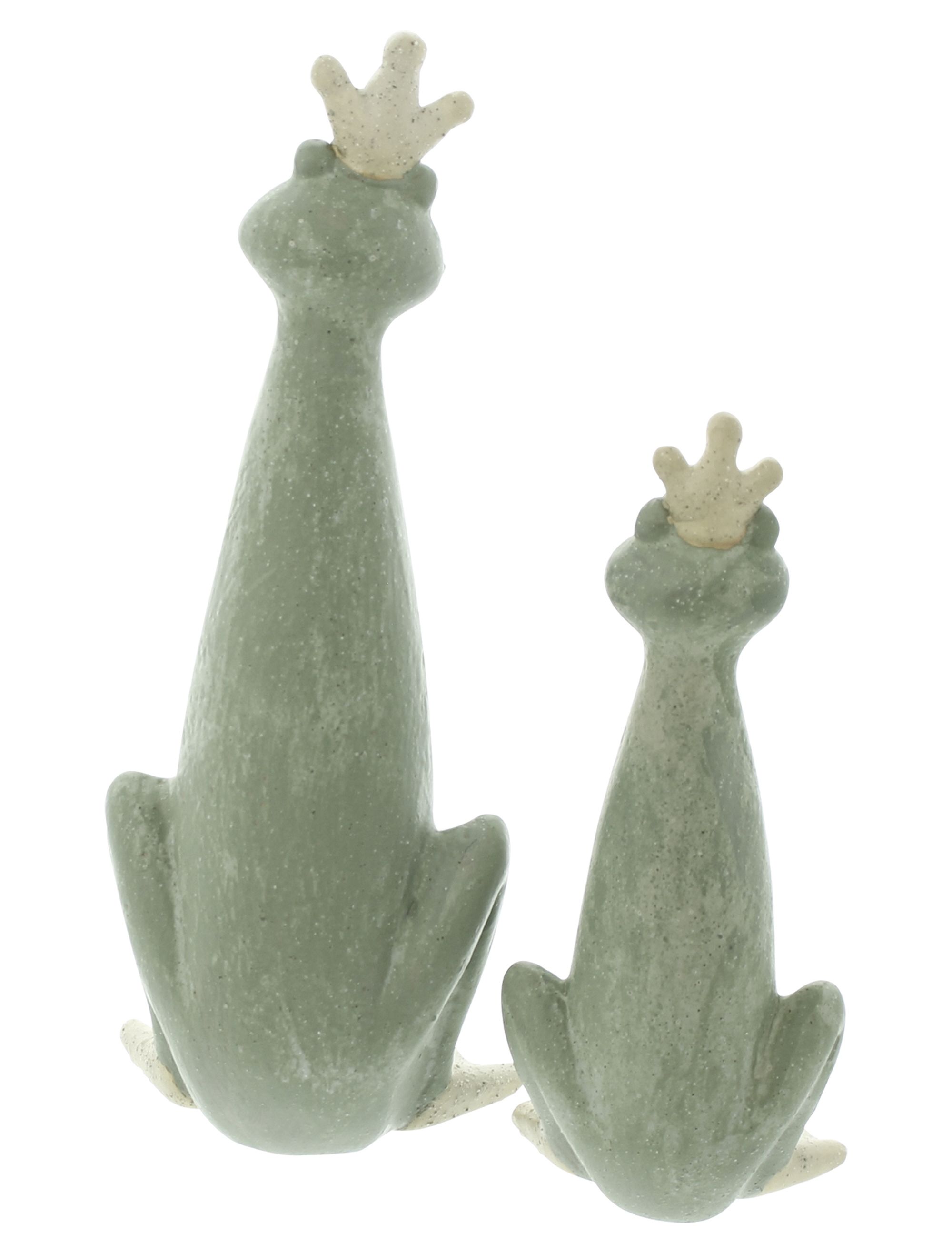 Acheter Lot de 2 figurines "roi grenouille"  dans la boutique en ligne de Frank Flechtwaren pour Figurines de jardin