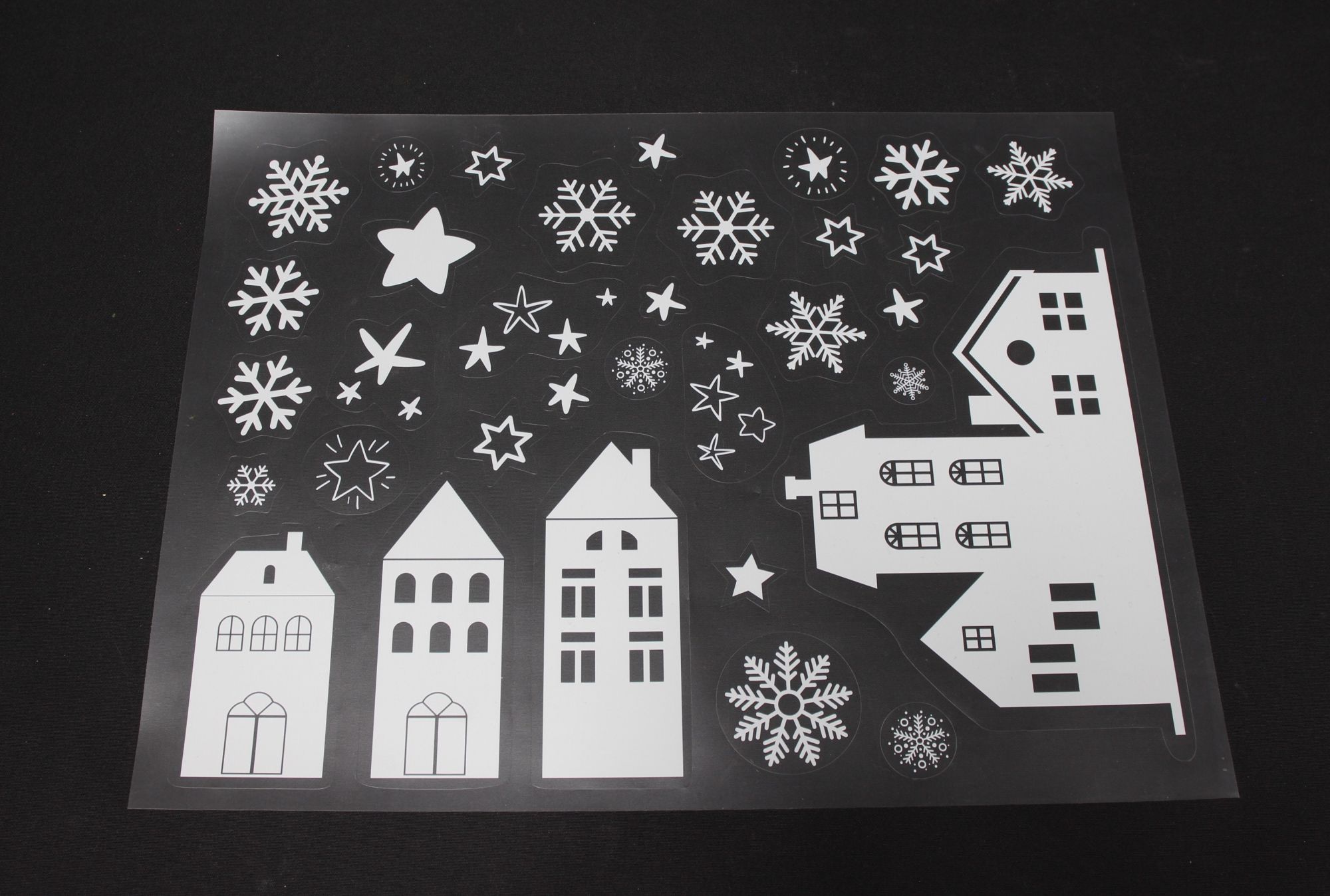 Acheter Autocollants fenêtre "maisons d'hiver", 109 pcs  dans la boutique en ligne de Frank Flechtwaren pour Automne