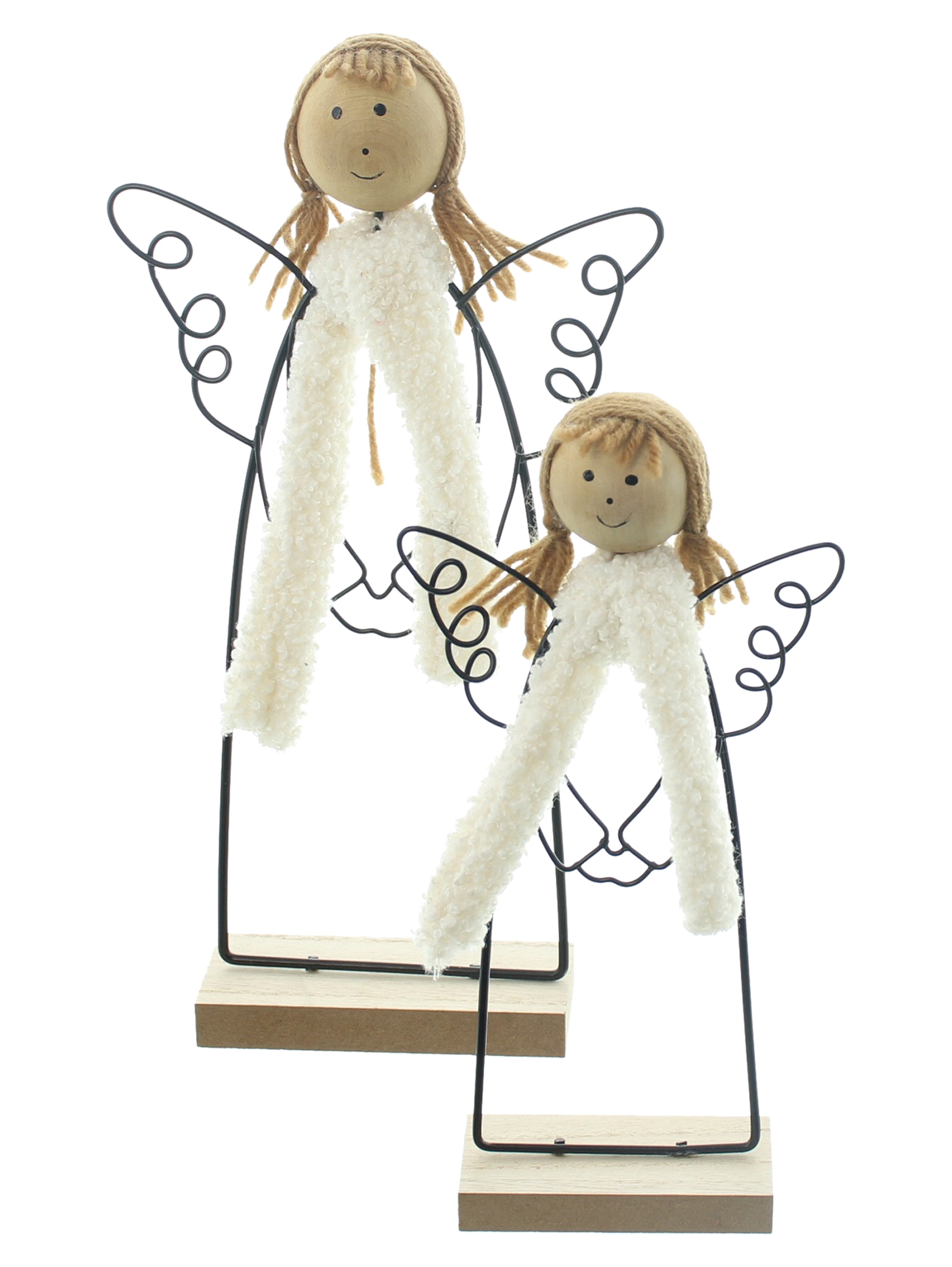 Acheter Lot de 2 anges "Black"  dans la boutique en ligne de Frank Flechtwaren pour Anges