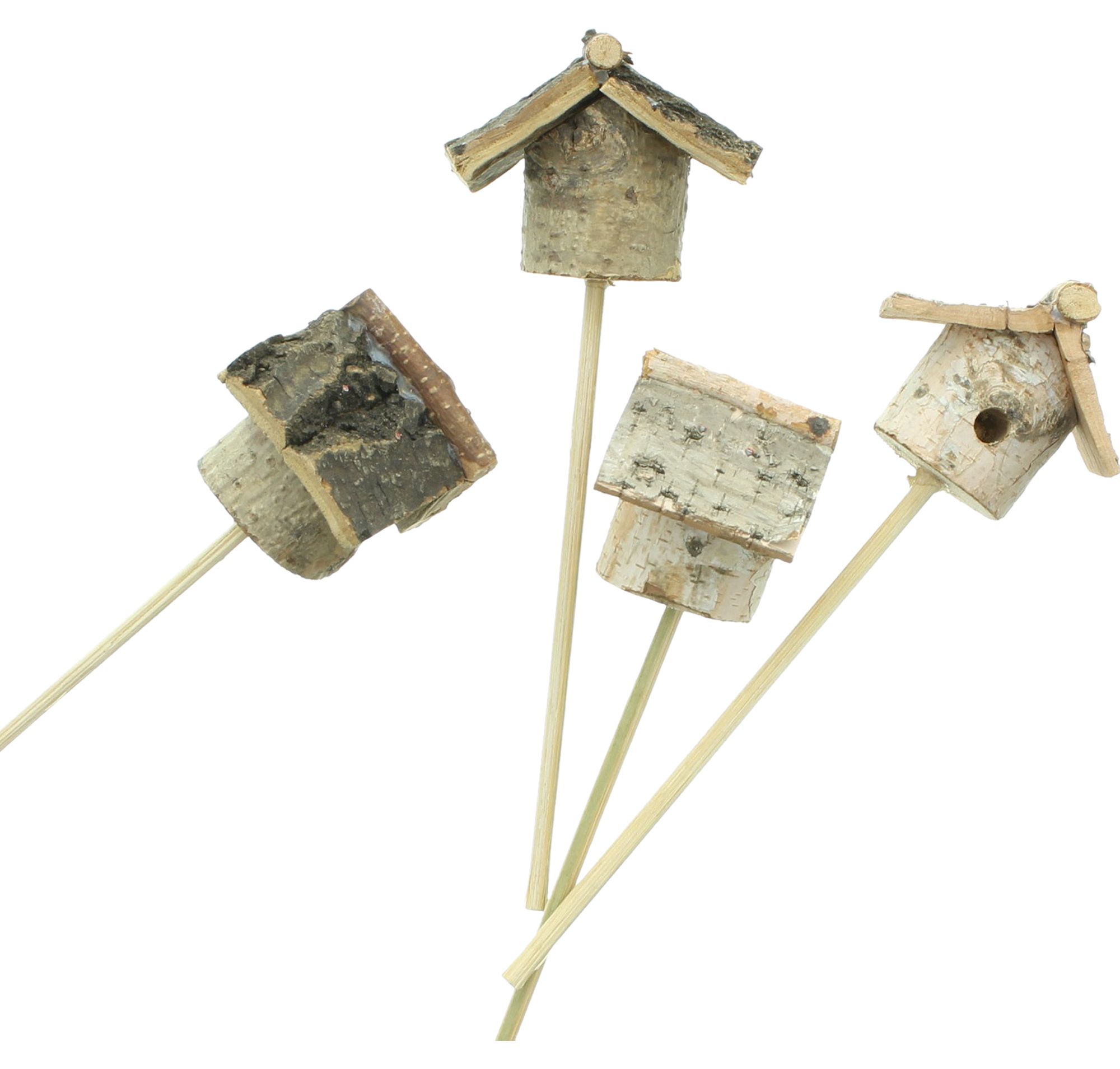 Acheter Lot de 4 piques "maisonnette"  dans la boutique en ligne de Frank Flechtwaren pour Pâques