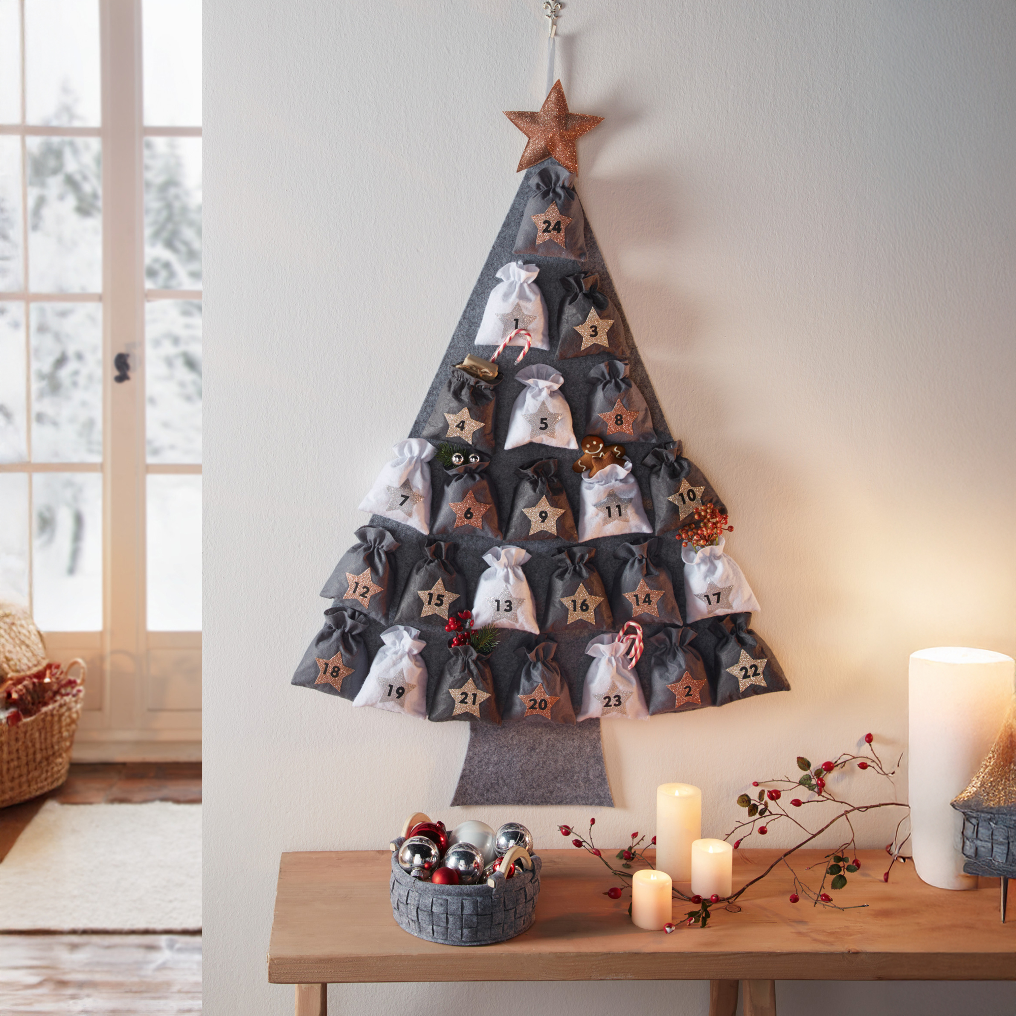 Acheter Calendrier de l'Avent "sapin"  dans la boutique en ligne de Frank Flechtwaren pour Noël