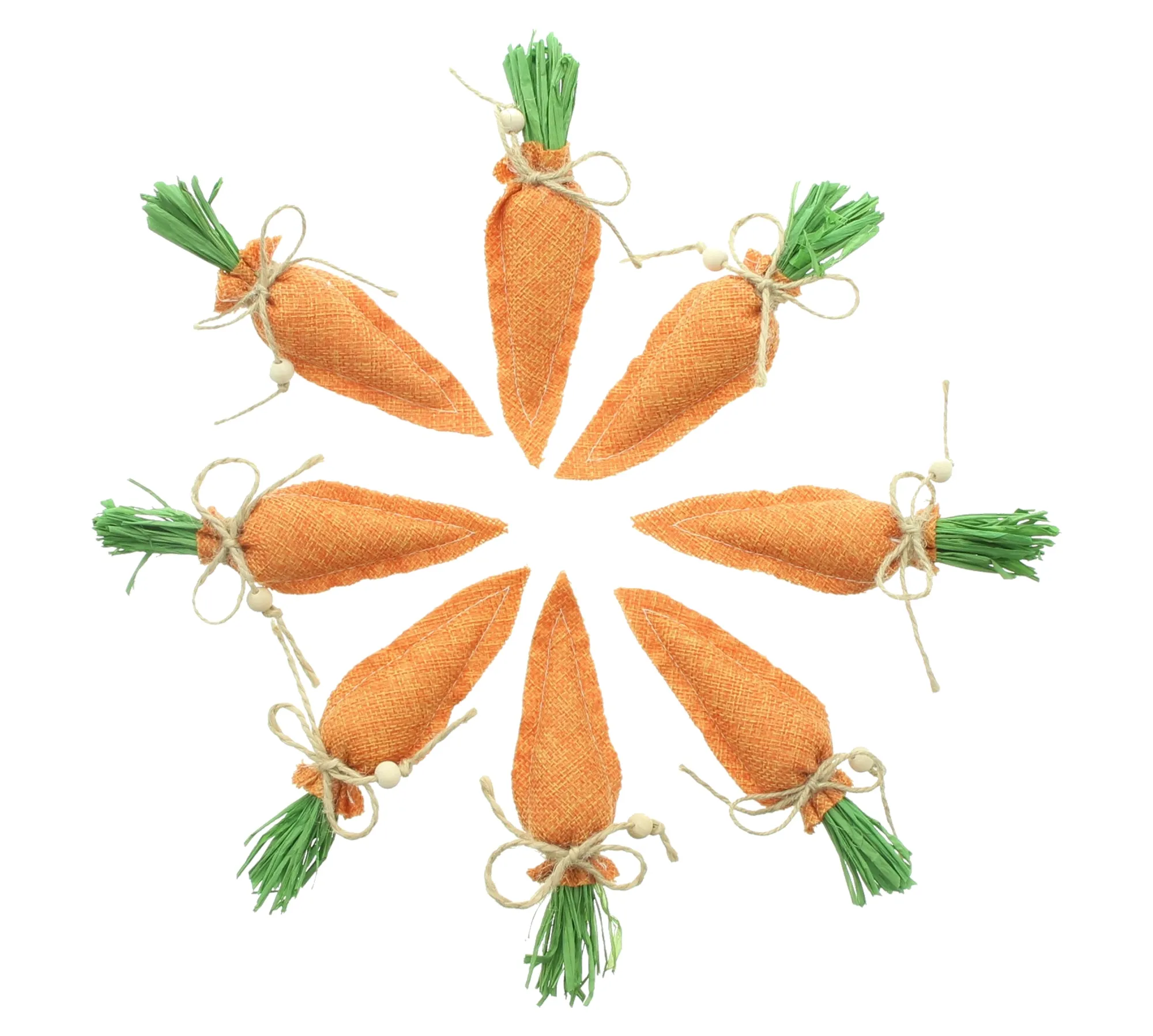 Acheter Lot de 8 décos de Pâques "carottes"  dans la boutique en ligne de Frank Flechtwaren pour Lapin &amp; co