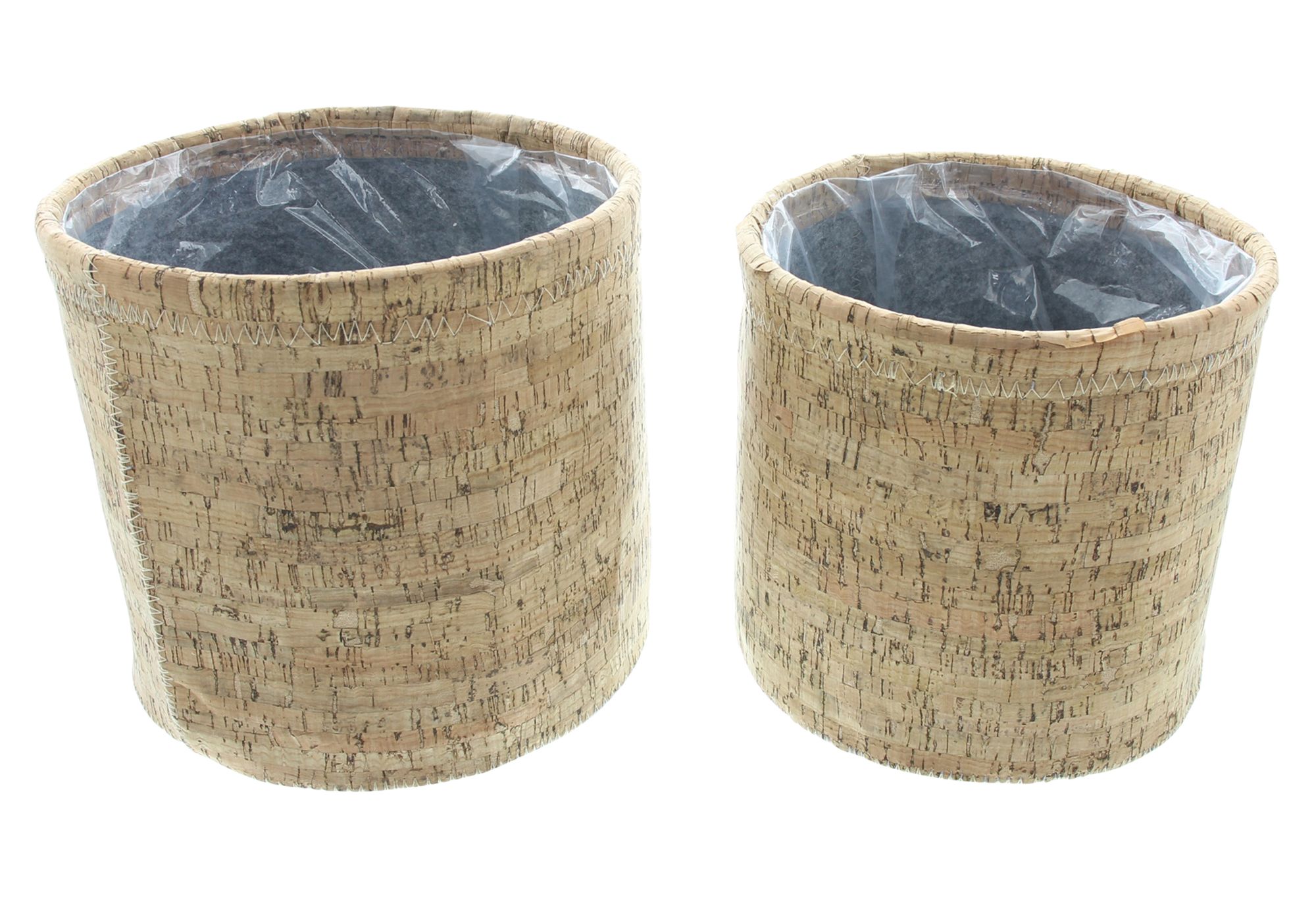 Acheter Lot de 2 cache-pots "liège"  dans la boutique en ligne de Frank Flechtwaren pour Jardinières