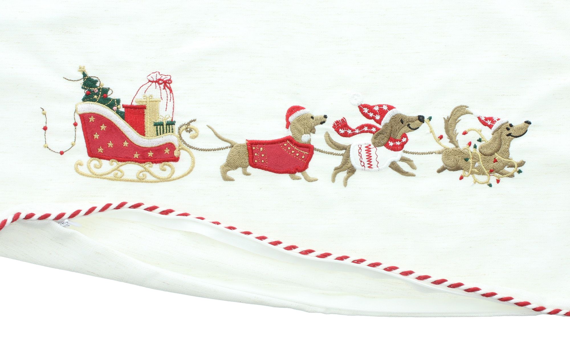 Acheter Housse de coussin « Traîneau de teckel »  dans la boutique en ligne de Frank Flechtwaren pour Coussins &amp; remplissages