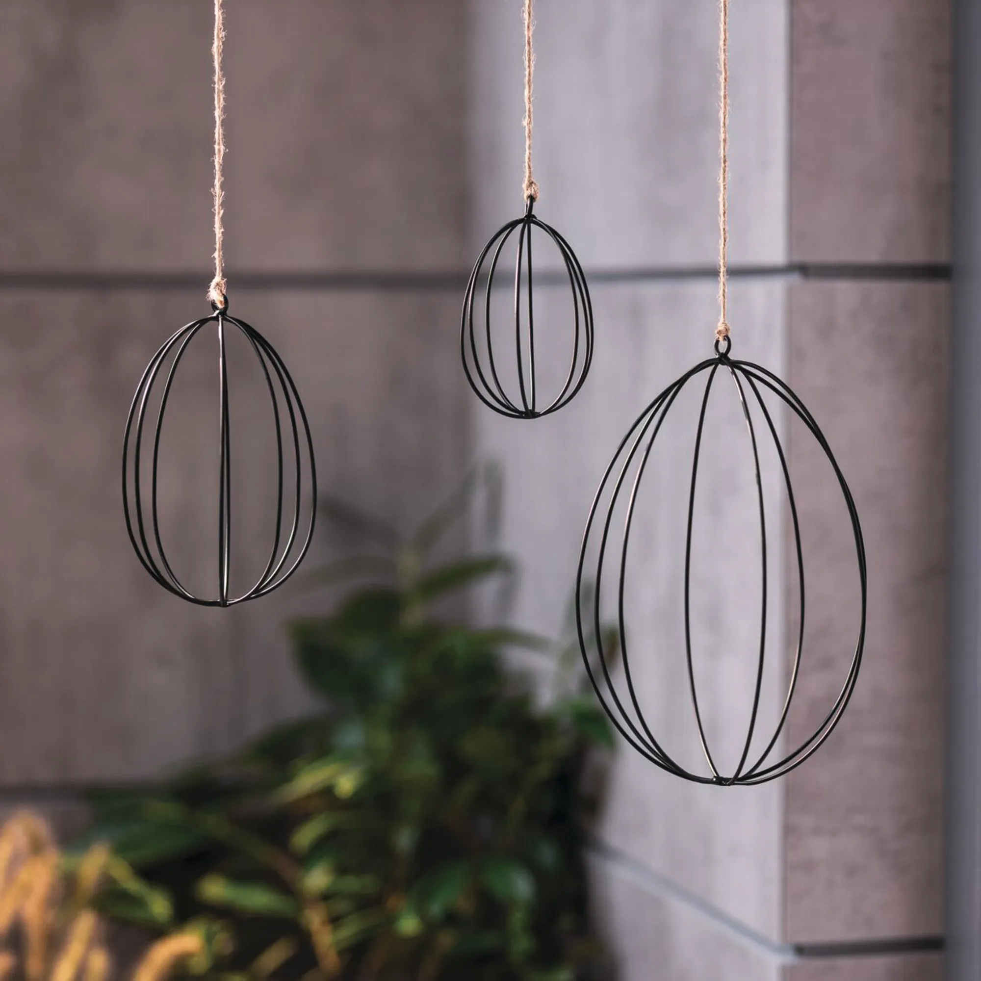 Acheter Lot de 3 oeufs décoratifs "oeufs de Pâques"  dans la boutique en ligne de Frank Flechtwaren pour Anneaux décoratifs
