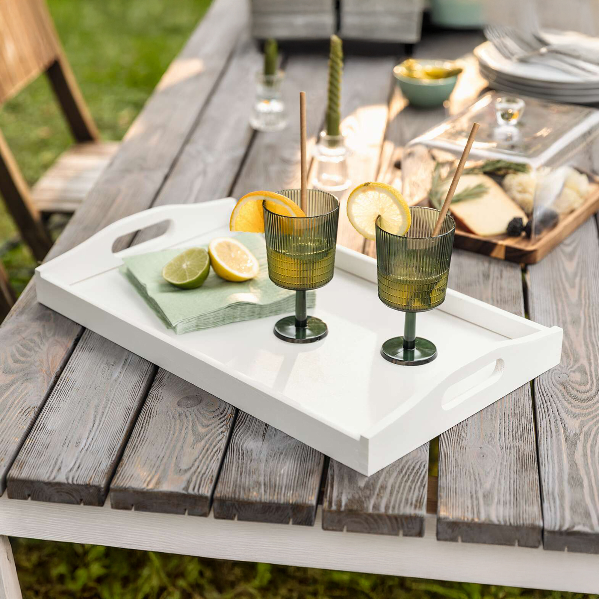 Acheter Plateau "Simply White"  dans la boutique en ligne de Frank Flechtwaren