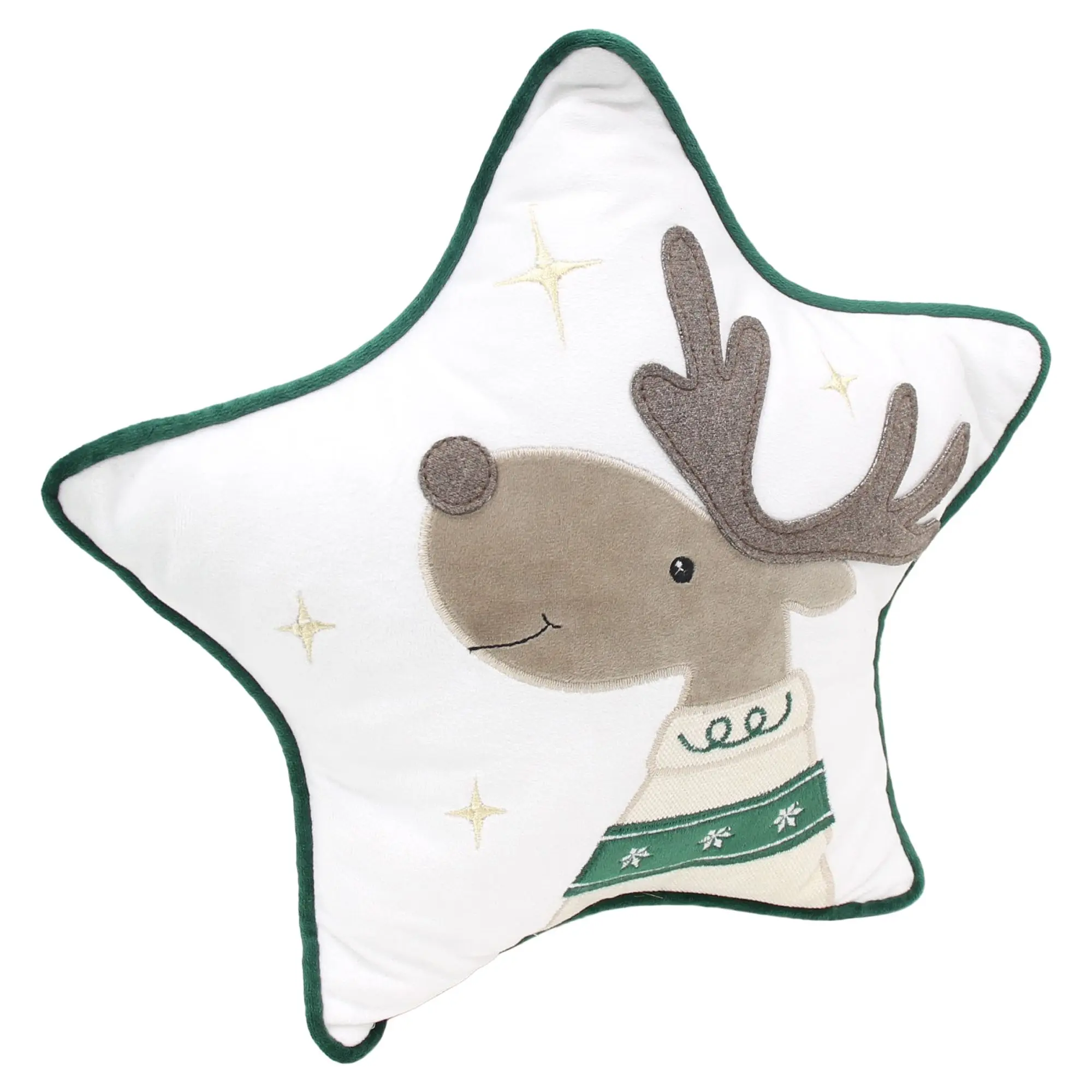Acheter Coussin décoratif « Étoile avec élan »  dans la boutique en ligne de Frank Flechtwaren pour Coussins &amp; remplissages