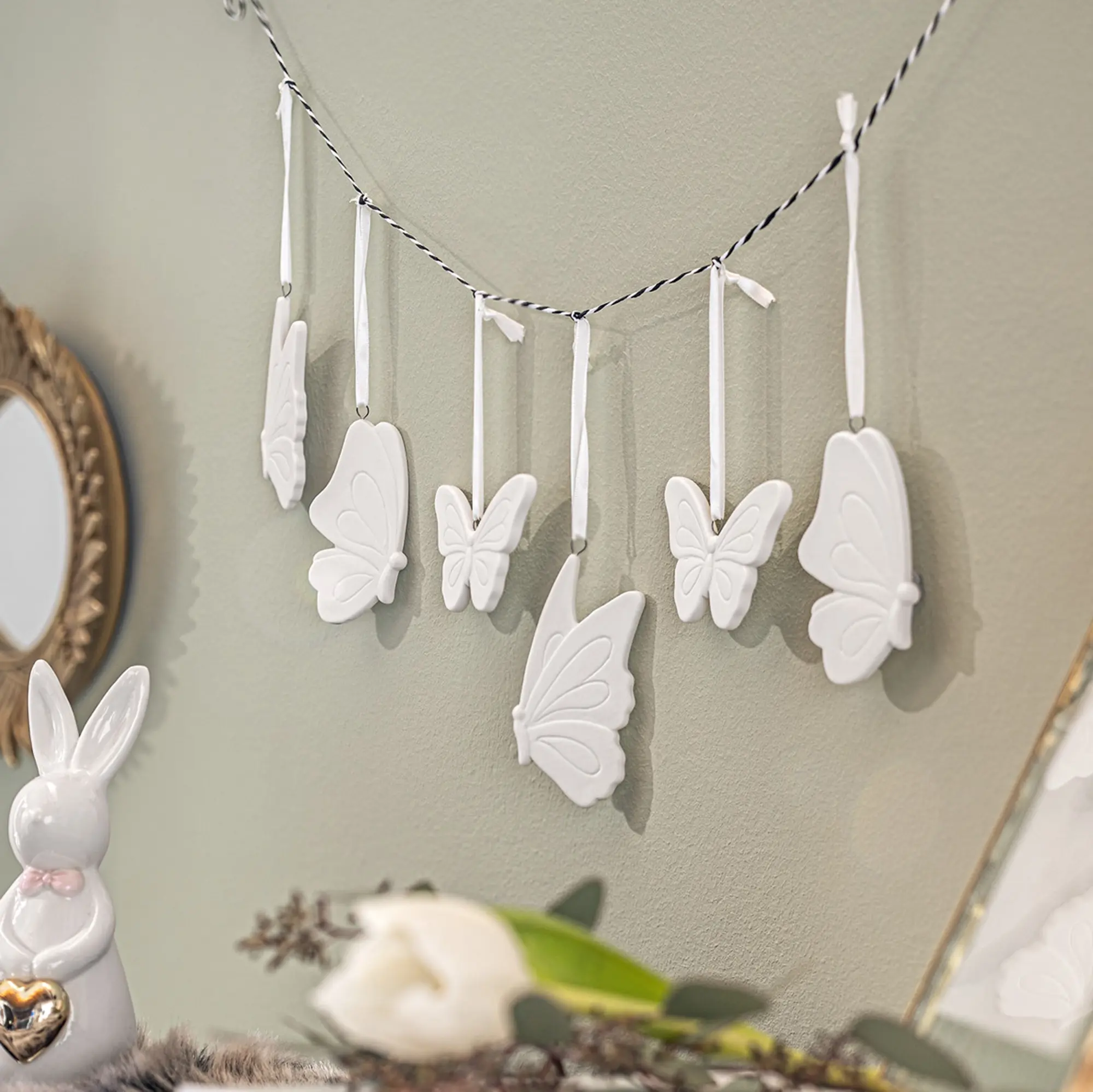 Acheter Lot de 12 suspensions "papillon"  dans la boutique en ligne de Frank Flechtwaren
