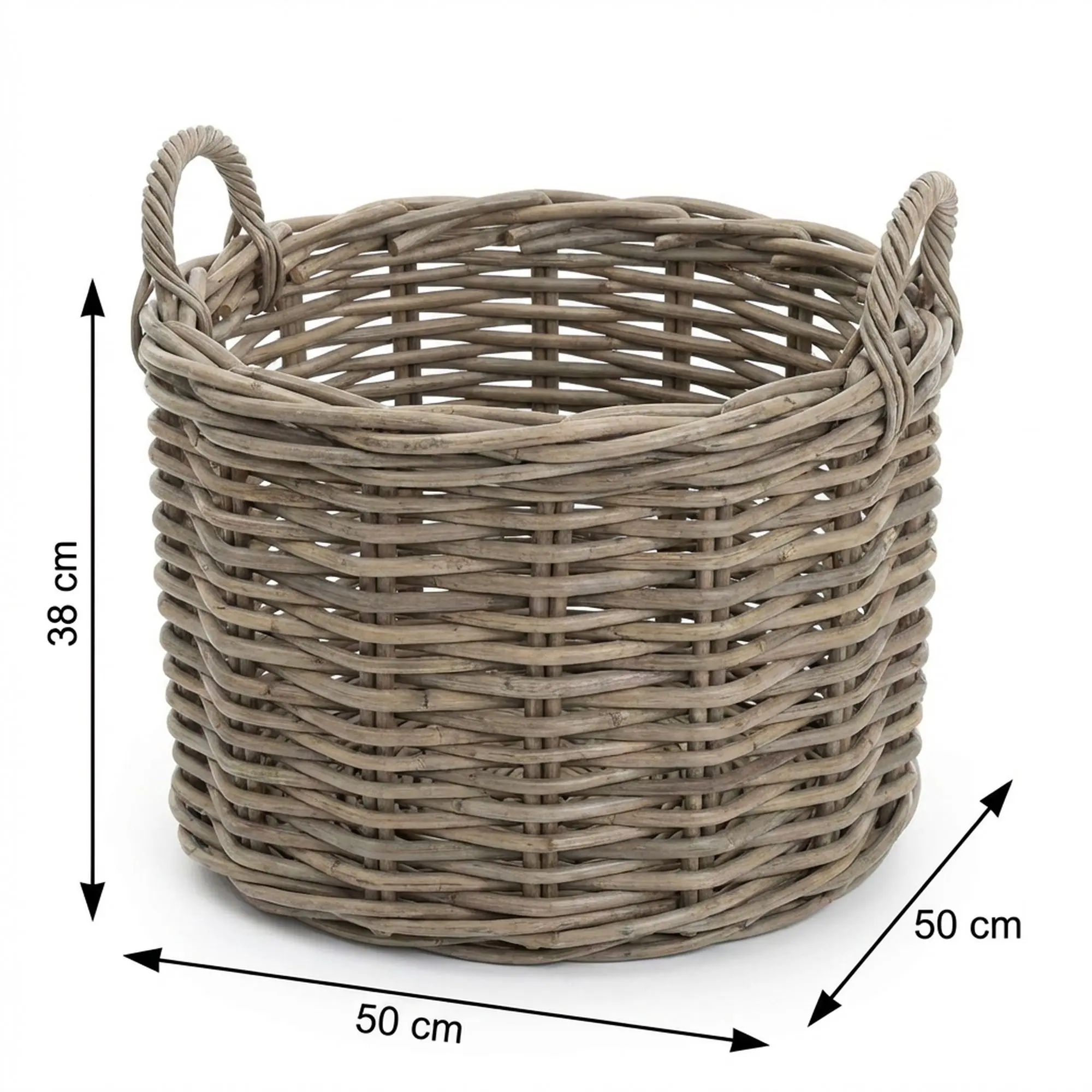 Acheter Corbeille en rotin "Aspect rustique"  dans la boutique en ligne de Frank Flechtwaren pour Chalet