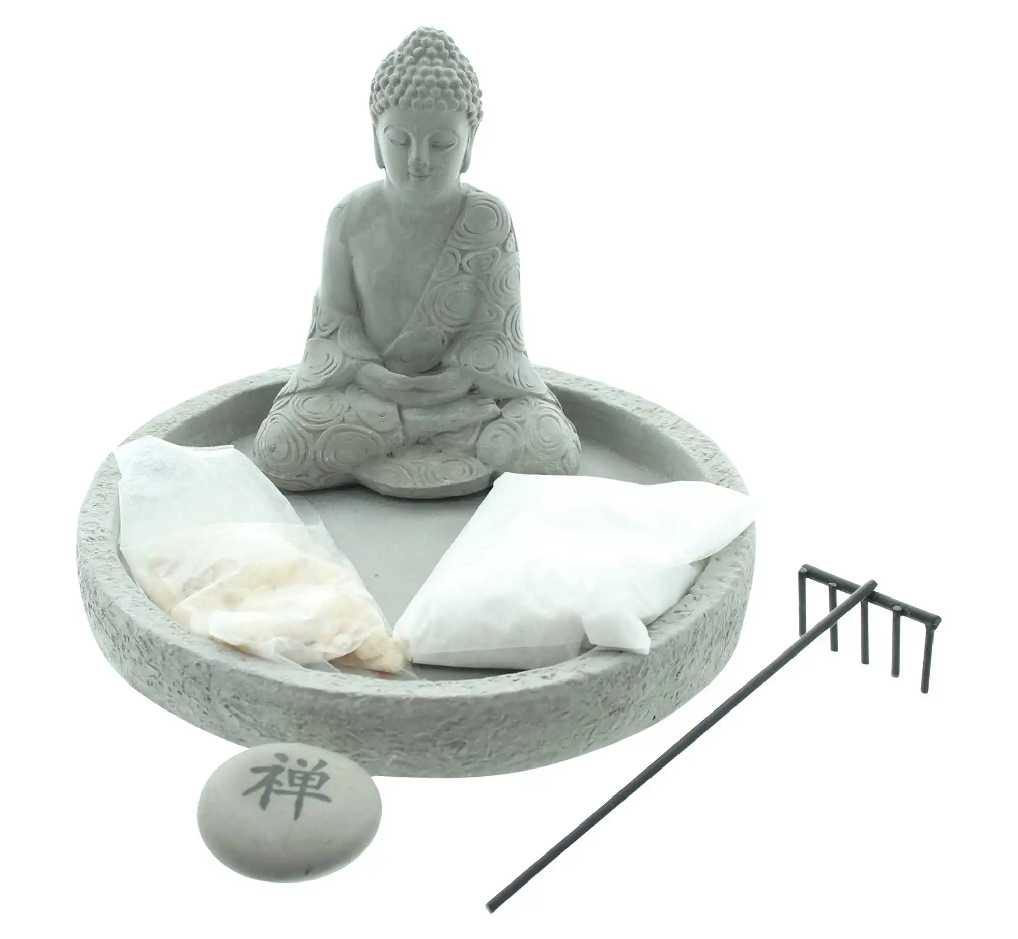 Acheter Bouddha "jardin zen"  dans la boutique en ligne de Frank Flechtwaren pour Figurines décoratives