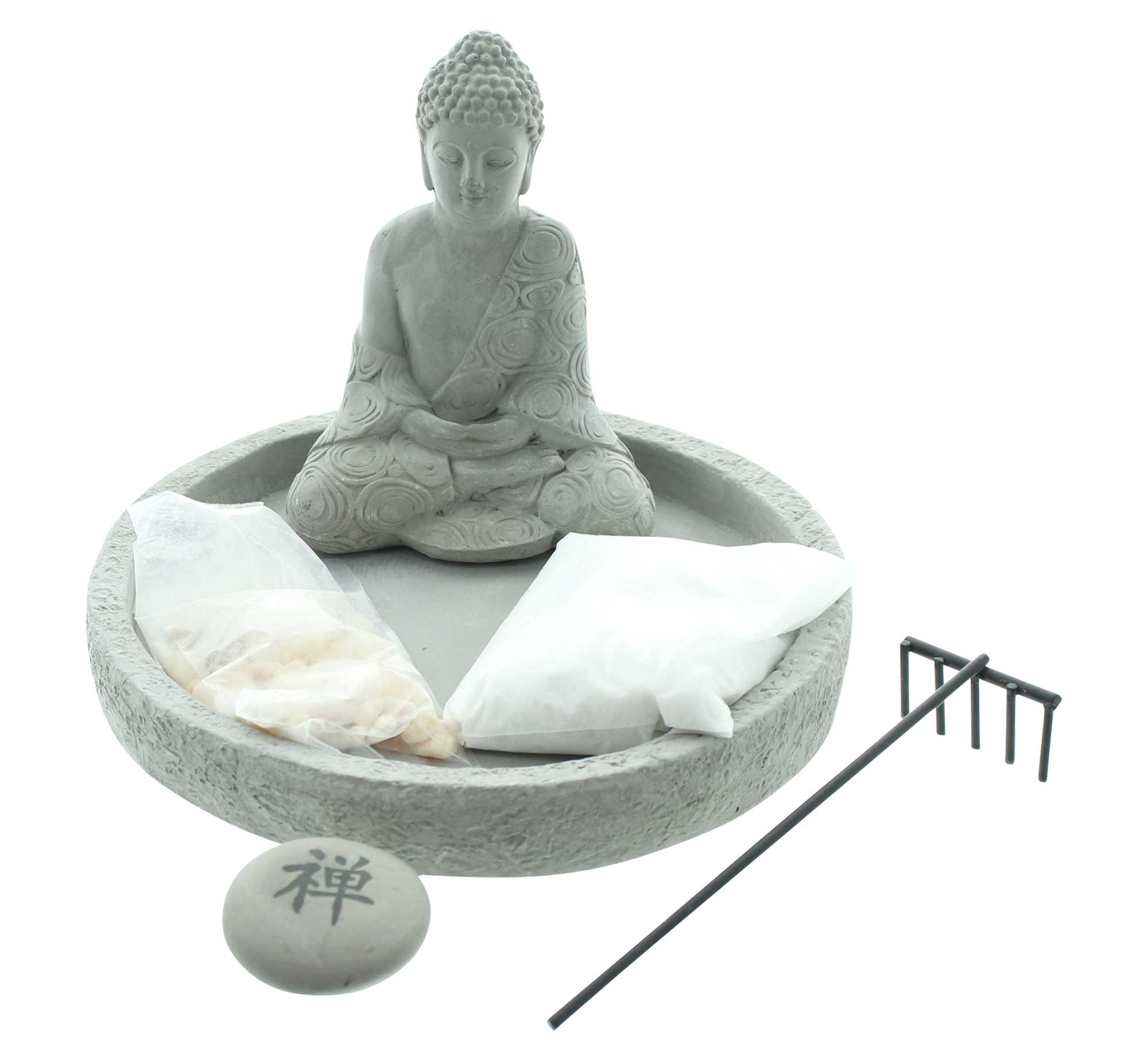 Acheter Bouddha "jardin zen"  dans la boutique en ligne de Frank Flechtwaren pour Figurines décoratives