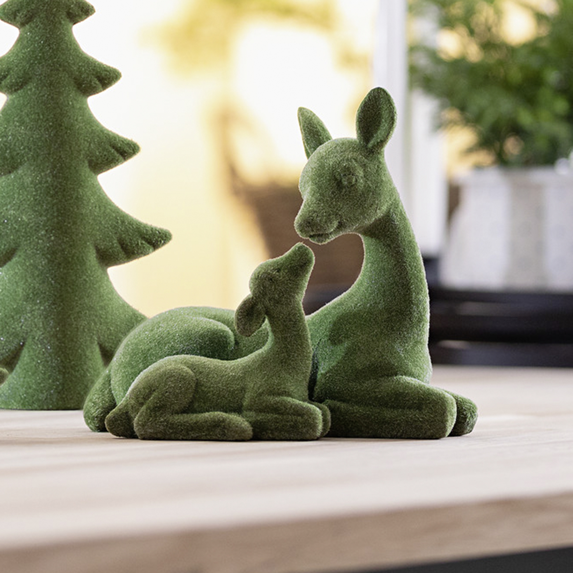 Acheter Biche avec faon "mousse"  dans la boutique en ligne de Frank Flechtwaren