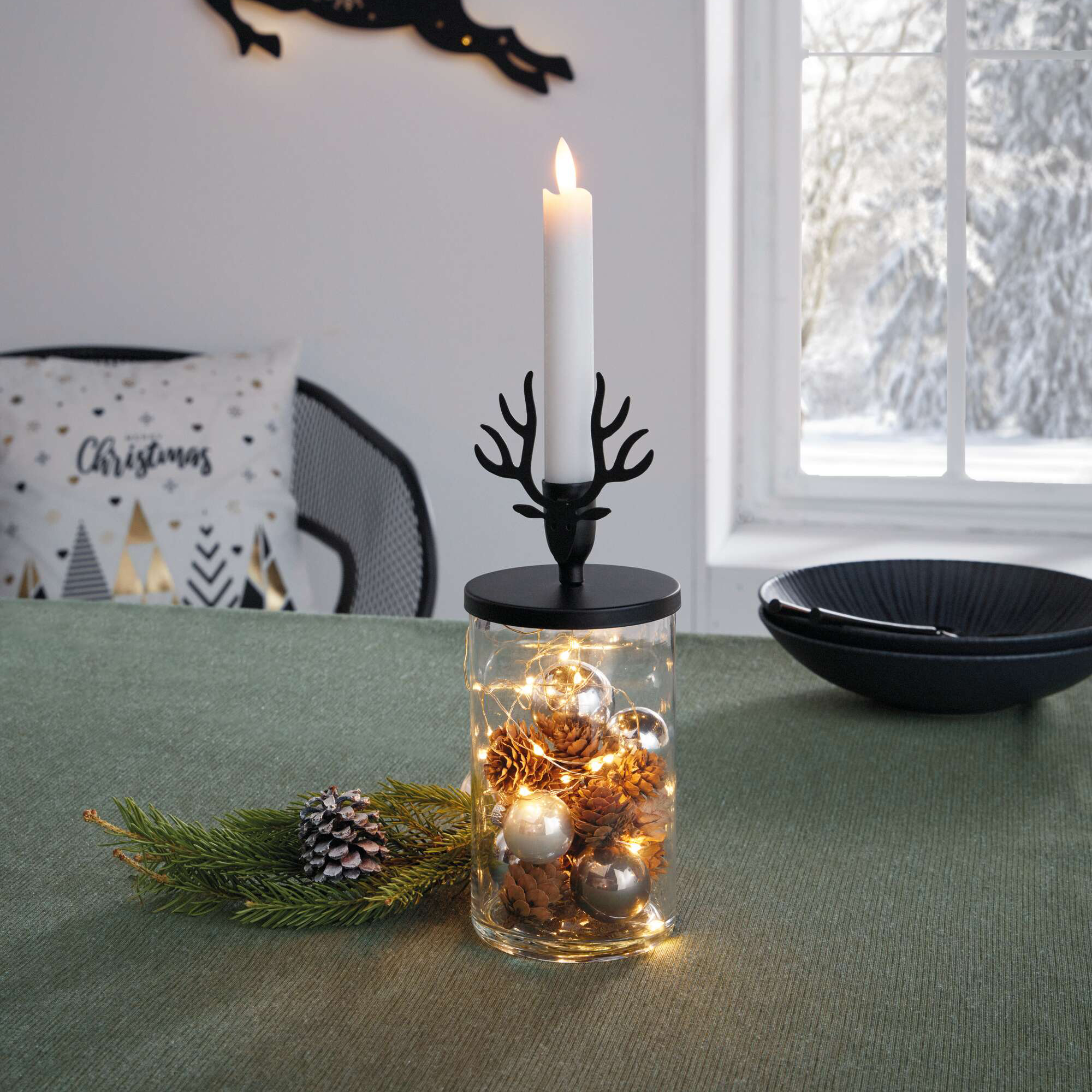 Acheter Bougeoir bougie-tige "bois de cerf"  dans la boutique en ligne de Frank Flechtwaren