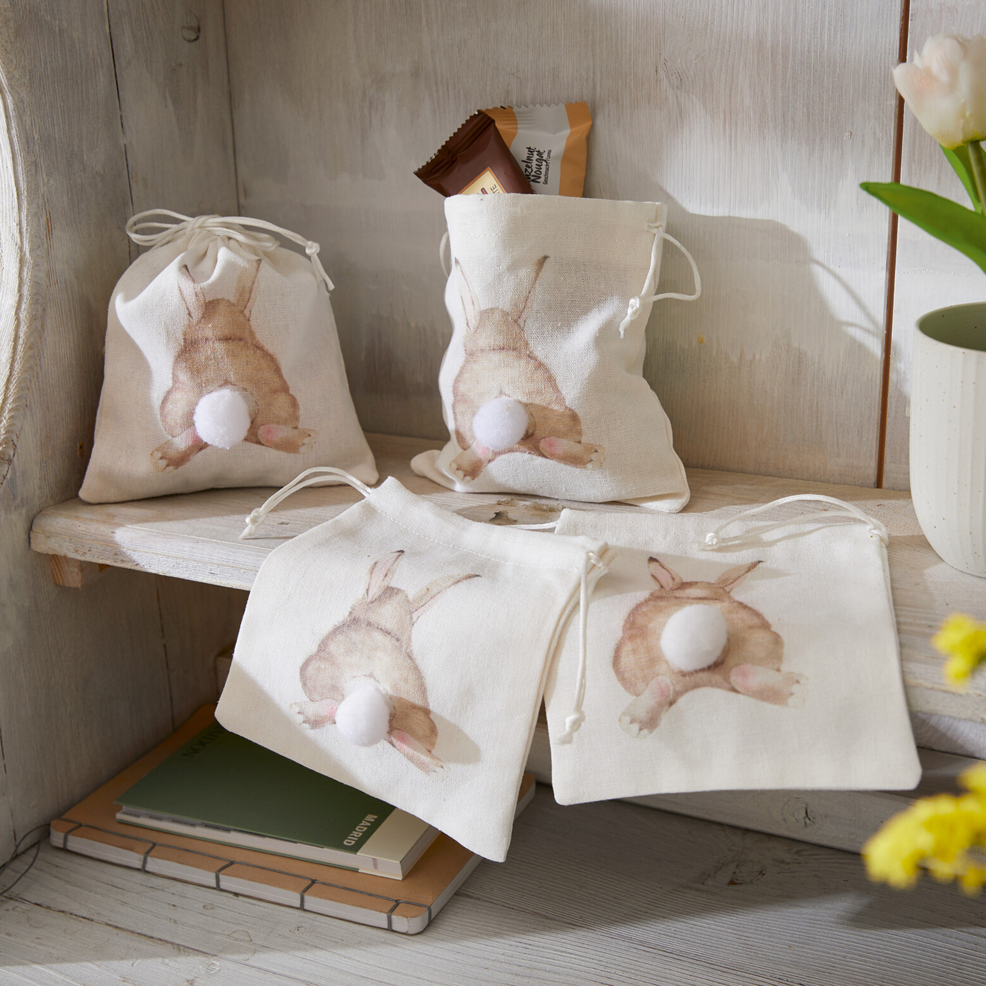 Acheter Lot de 4 pochettes cadeaux "lapin"  dans la boutique en ligne de Frank Flechtwaren
