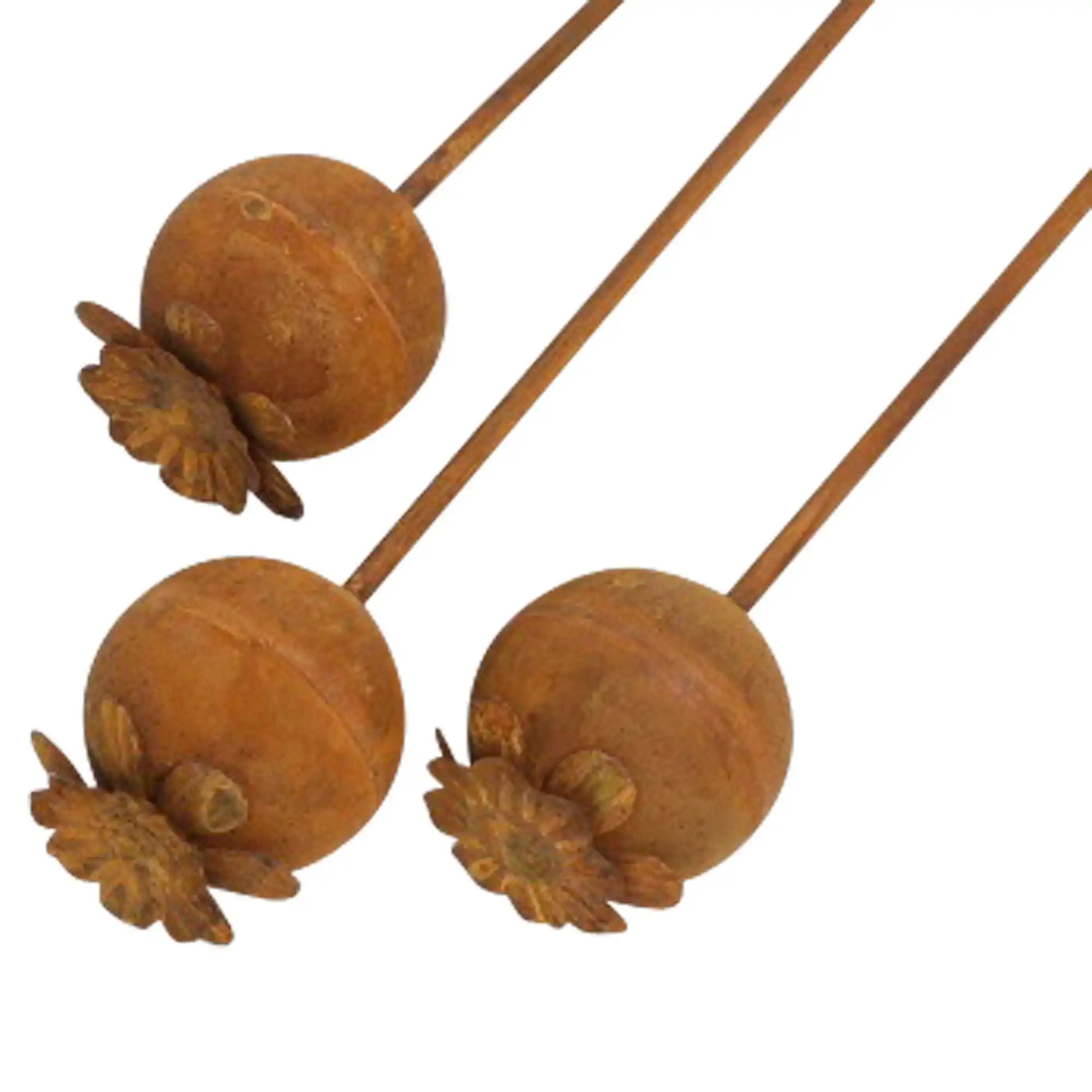 Acheter Lot de 3 pics de jardin "coquelicot"  dans la boutique en ligne de Frank Flechtwaren pour Pics de jardin