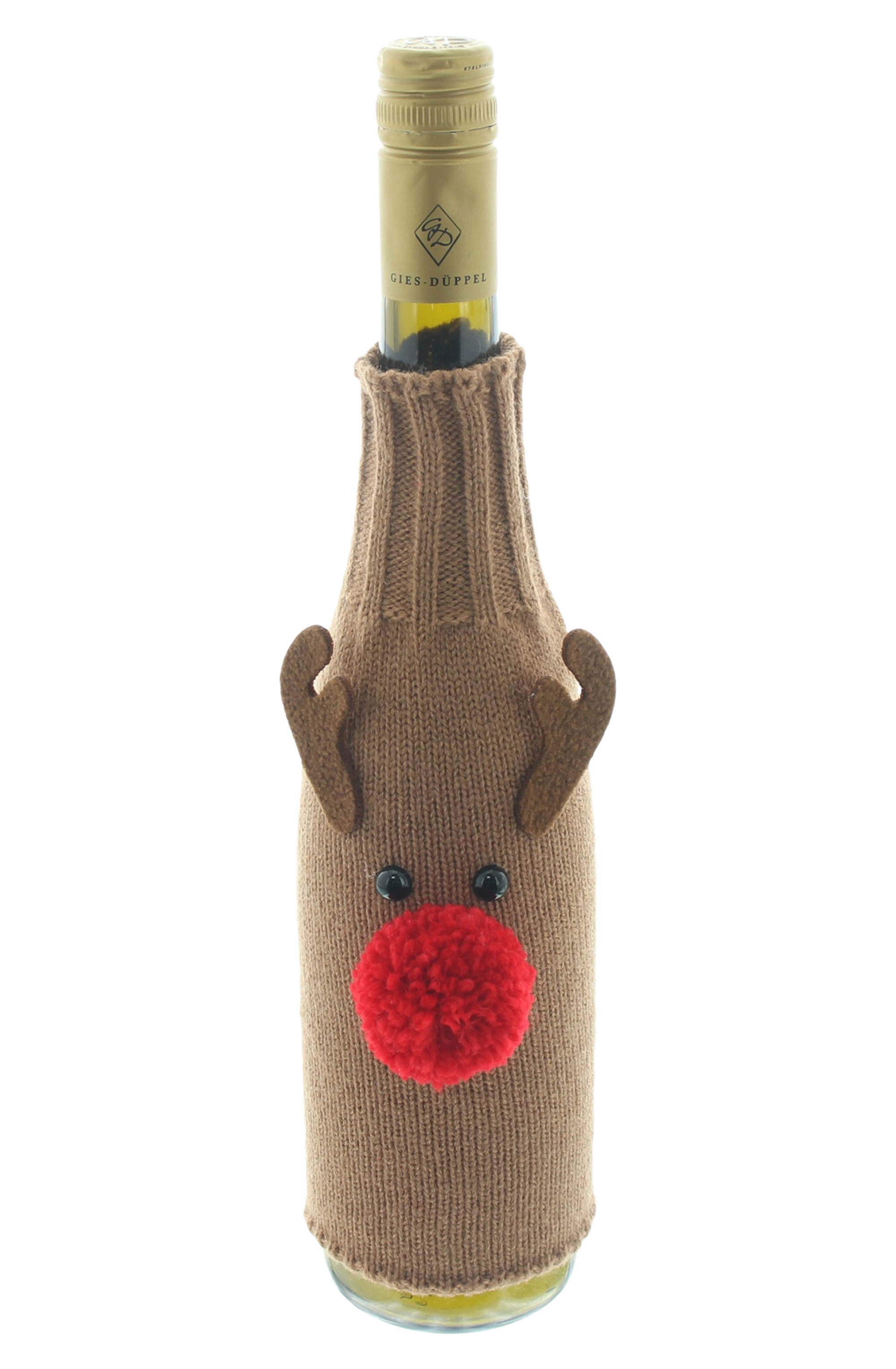 Acheter Cache bouteille "Rudolf"  dans la boutique en ligne de Frank Flechtwaren pour Idées cadeaux