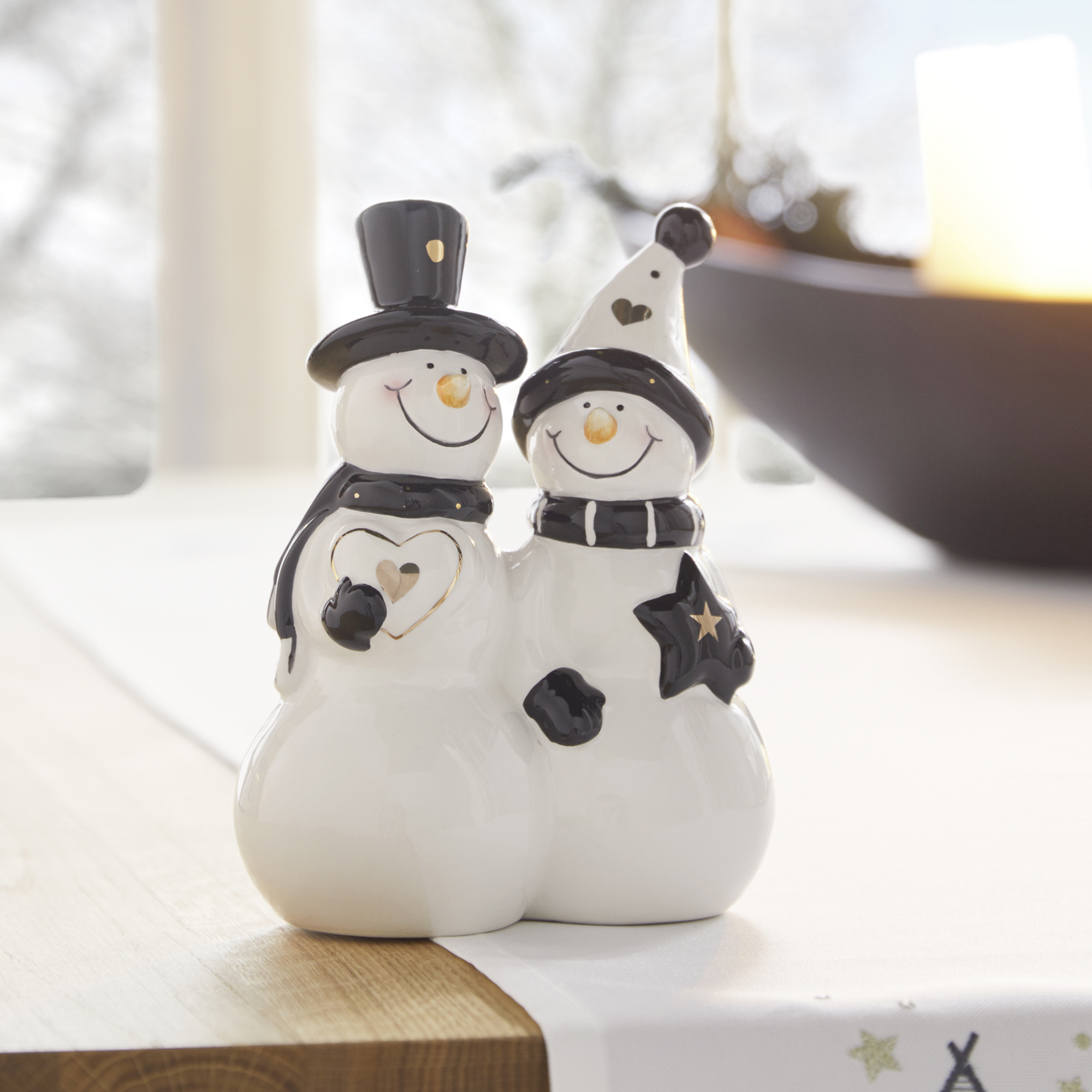 Acheter Couple de bonhommes de neige "Style"  dans la boutique en ligne de Frank Flechtwaren