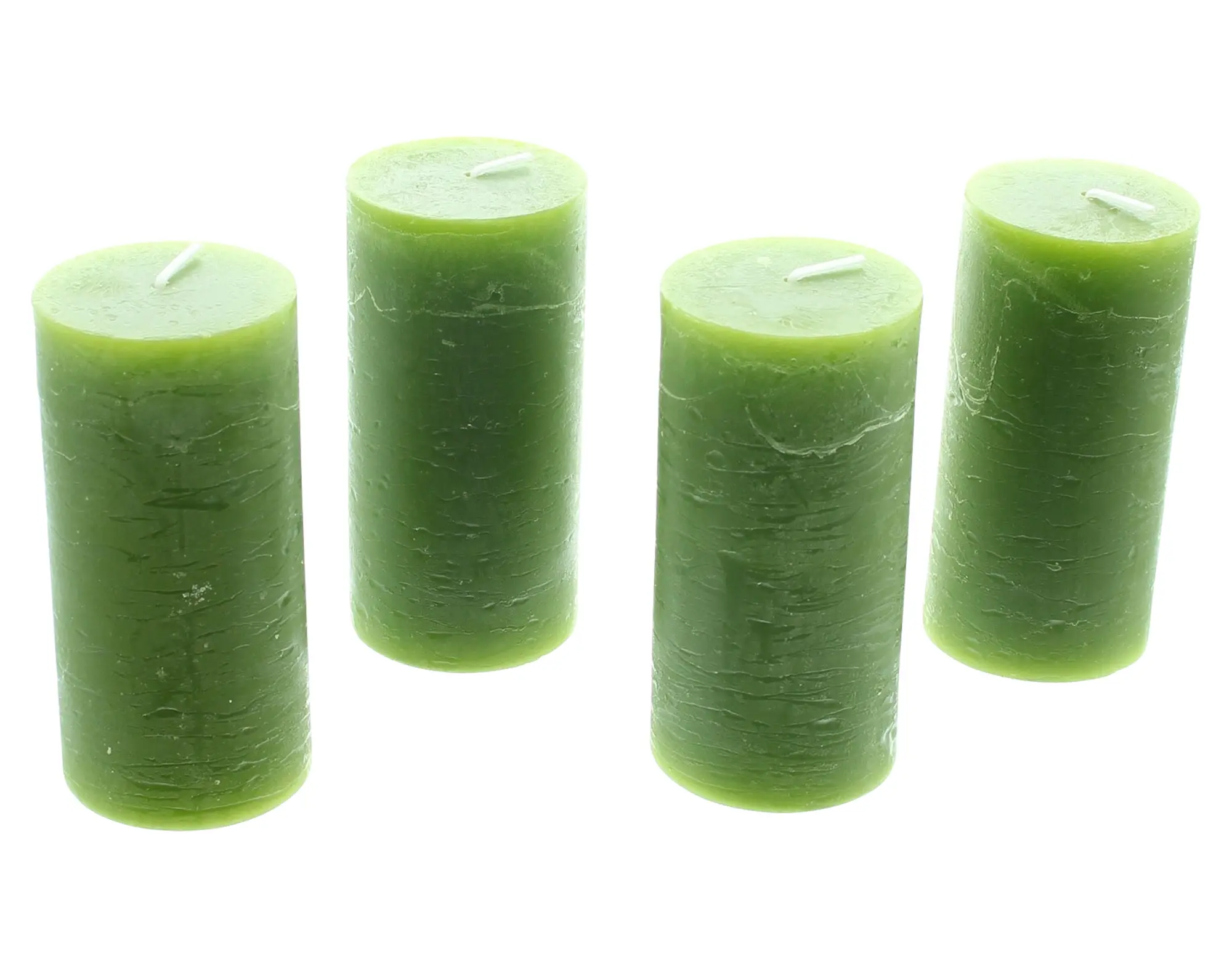 Acheter Lot de 4 bougies "vert rustique"  dans la boutique en ligne de Frank Flechtwaren pour Pâques