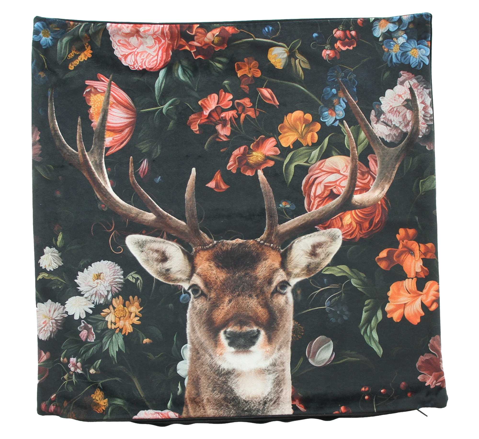 Acheter Housse de coussin "cerf fleuri" dans la boutique en ligne de Frank Flechtwaren pour Remplissages Acheter Housse de coussin "cerf fleuri" dans la boutique en ligne de Frank Flechtwaren pour Remplissages