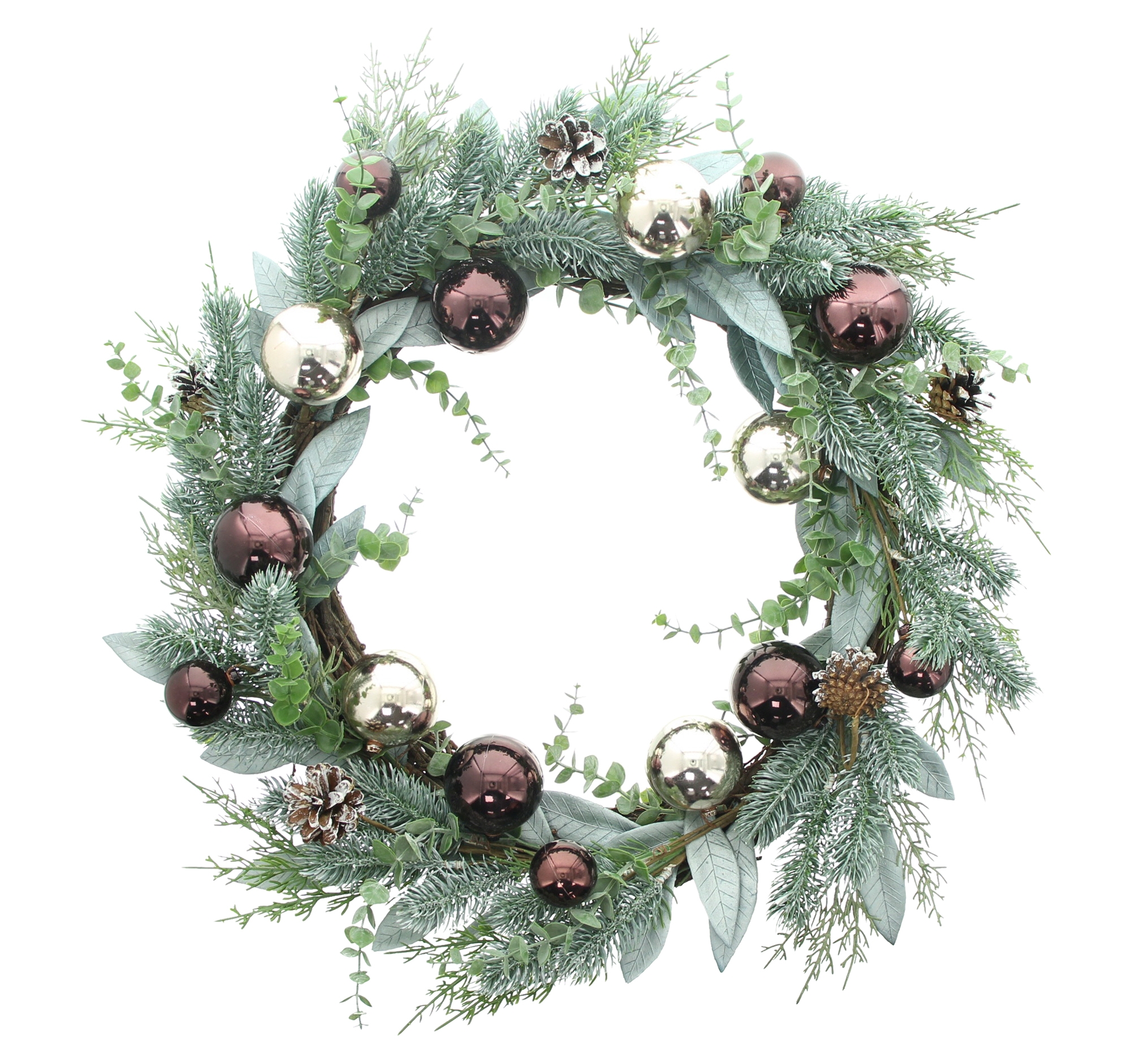 Acheter Couronne "boules éclatantes"  dans la boutique en ligne de Frank Flechtwaren pour Couronnes de Noël