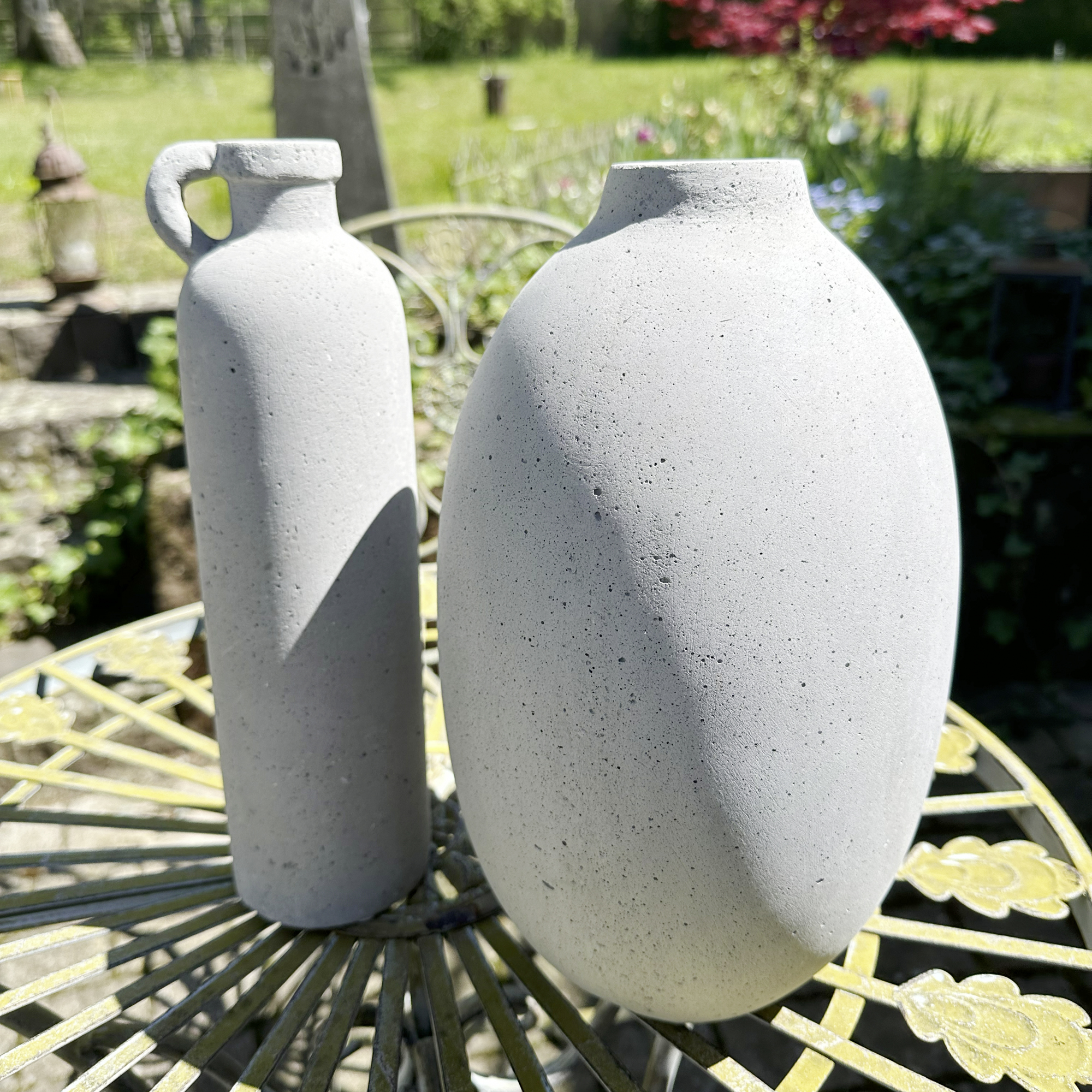 Acheter Vase décoratif "béton " haut  dans la boutique en ligne de Frank Flechtwaren