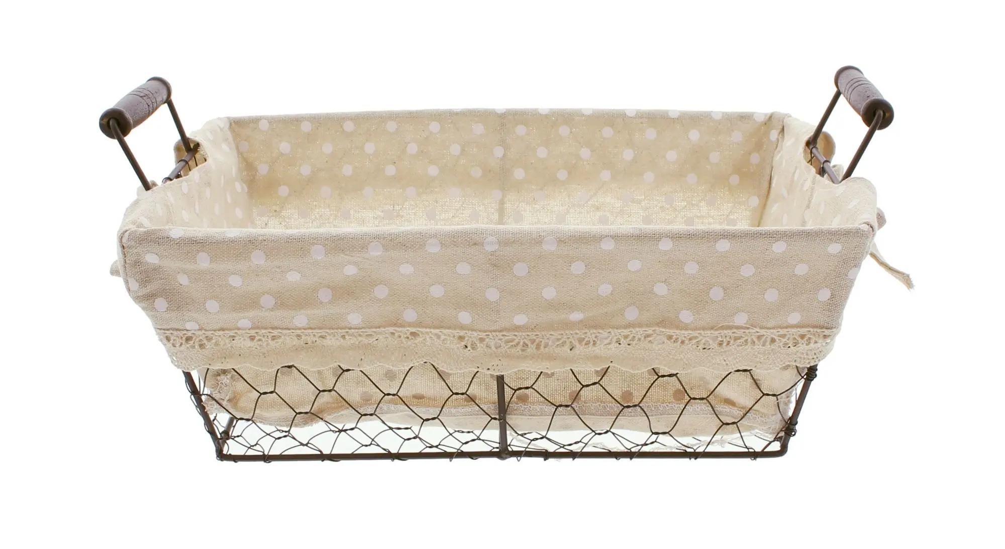 Acheter Panier de rangement "petits pois", rectangulaire  dans la boutique en ligne de Frank Flechtwaren pour Cuisine
