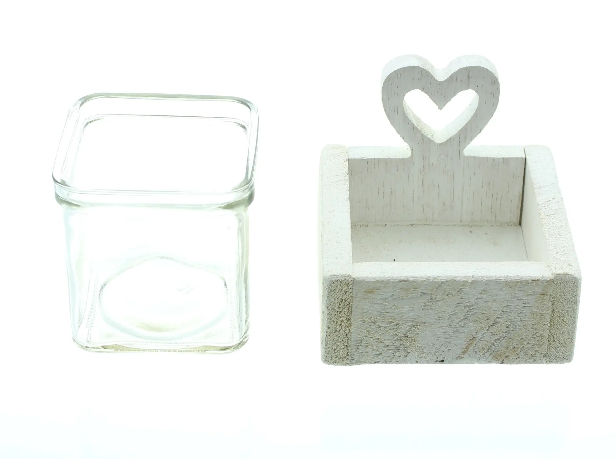 Acheter Photophore "cœur blanc"  dans la boutique en ligne de Frank Flechtwaren pour Pâques
