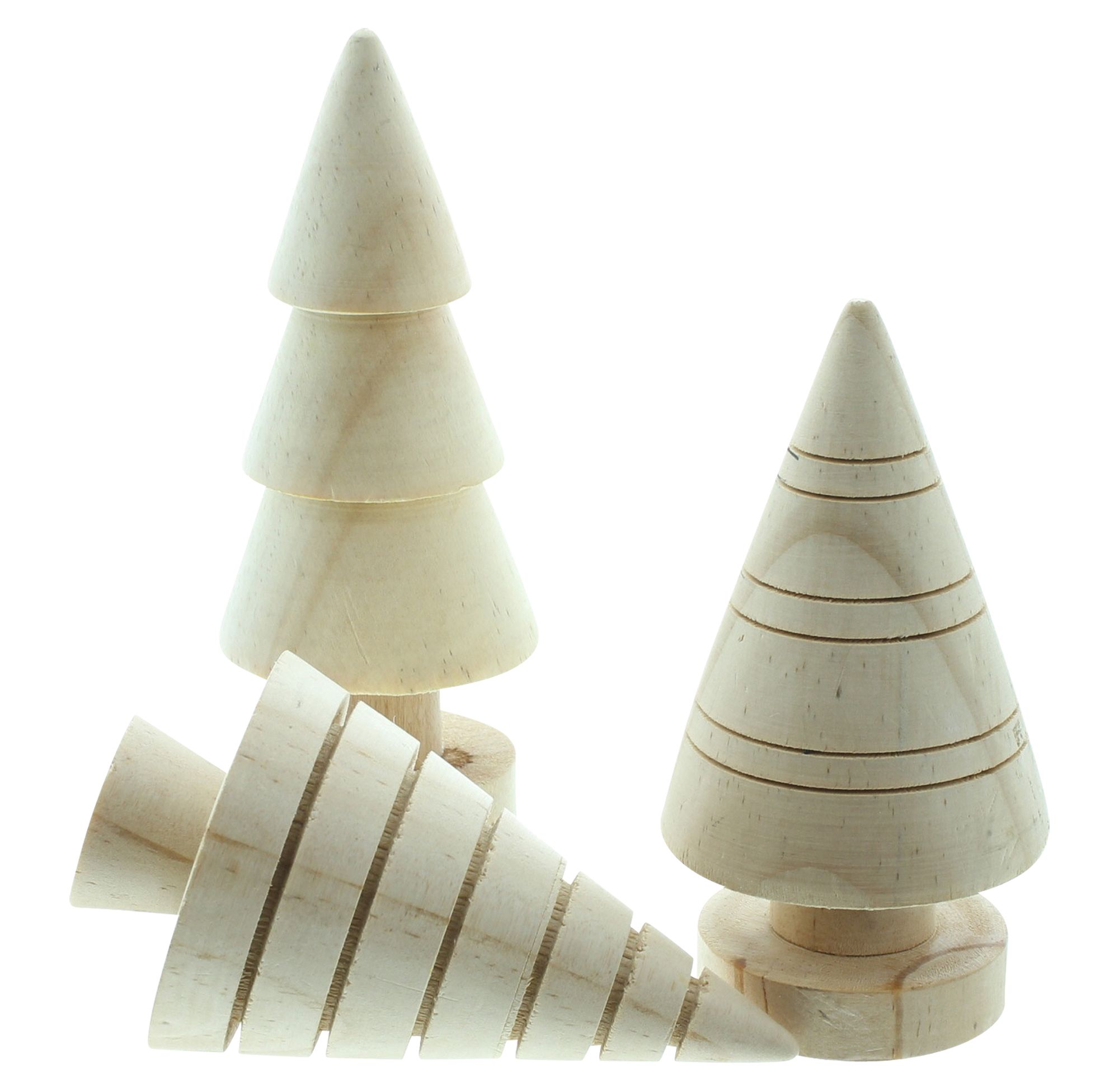Acheter Lot de 3 petits arbres "bois"  dans la boutique en ligne de Frank Flechtwaren pour Noël
