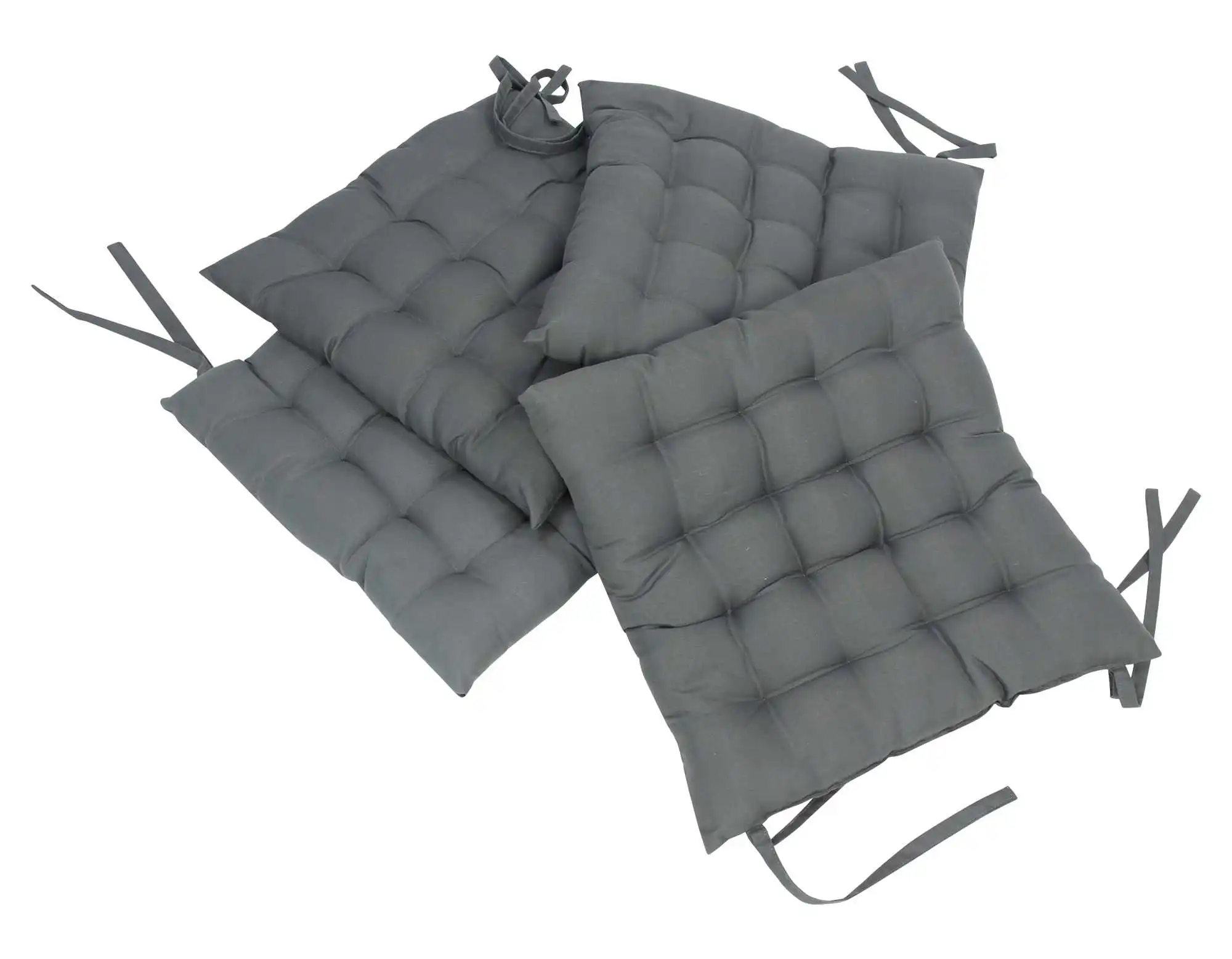 Acheter Lot de 4 coussins d'assise "Grey"  dans la boutique en ligne de Frank Flechtwaren pour Cuisine