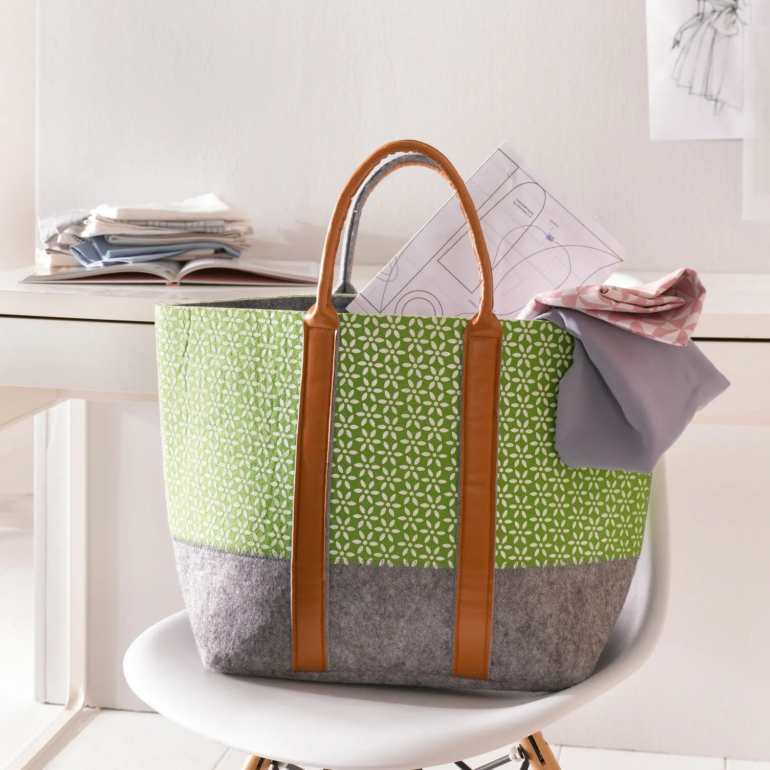 Acheter Sac "Green Blossom"  dans la boutique en ligne de Frank Flechtwaren