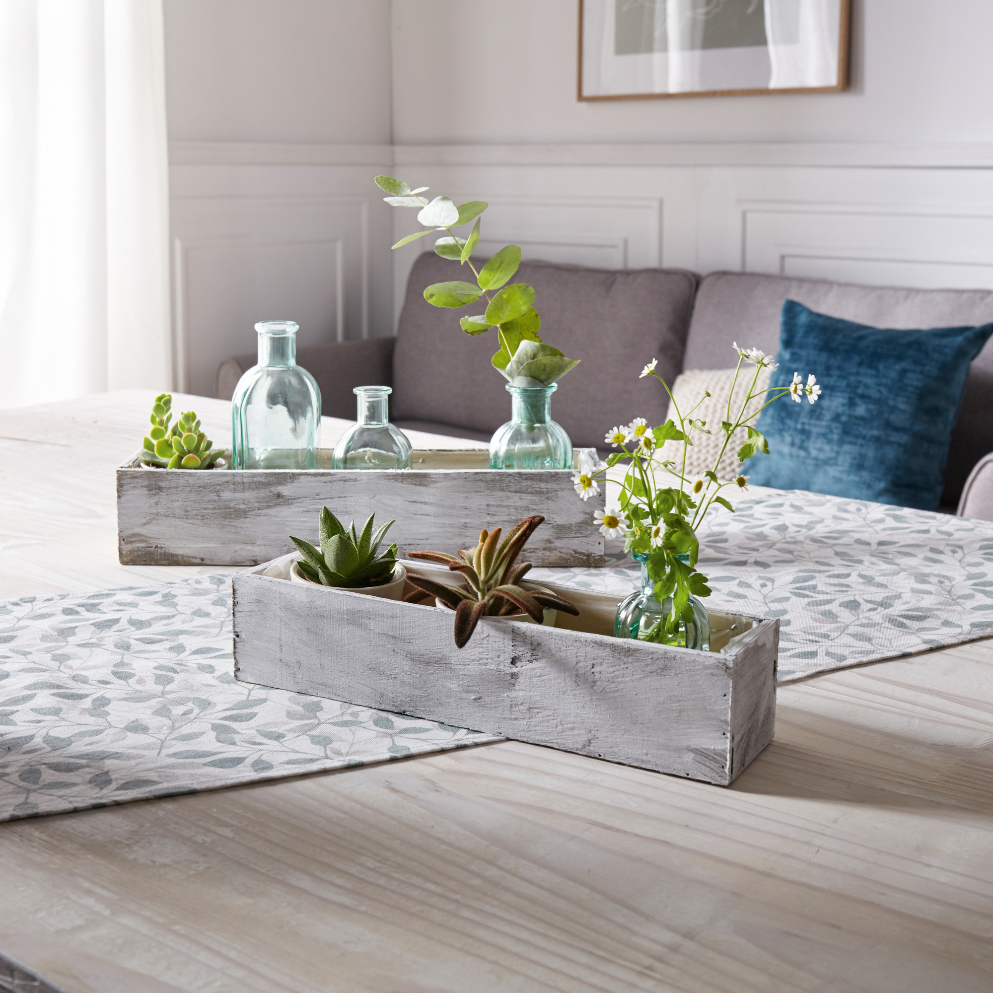Acheter Lot de 2 jardinières "blanc délavé" dans la boutique en ligne de Frank Flechtwaren pour Pâques Acheter Lot de 2 jardinières "blanc délavé" dans la boutique en ligne de Frank Flechtwaren pour Pâques